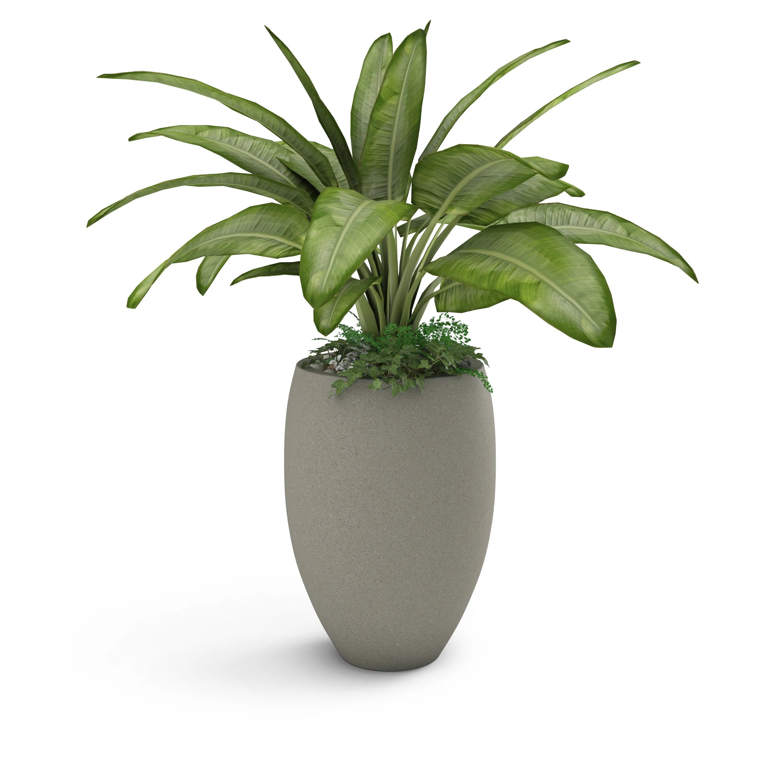 Brandy Large Planter Small Planter 23" H x 18" W Grey