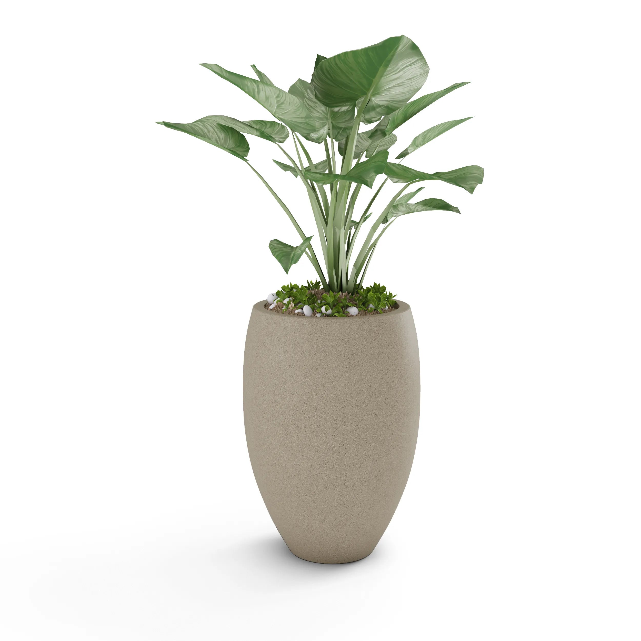 Brandy Large Planter Small Planter 23" H x 18" W Sand