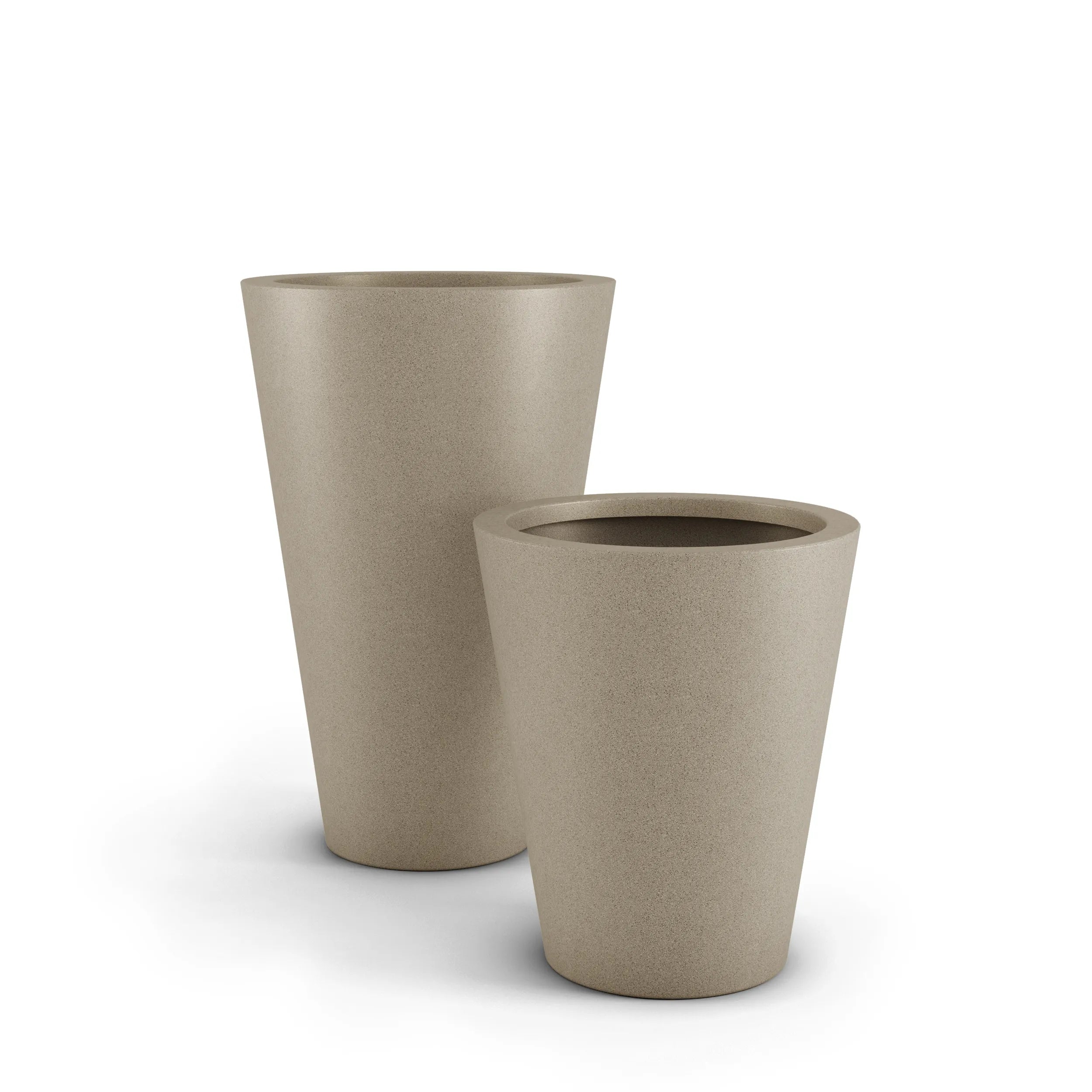 Cone Large Outdoor Planter Large Planter 36" H x 24" W White