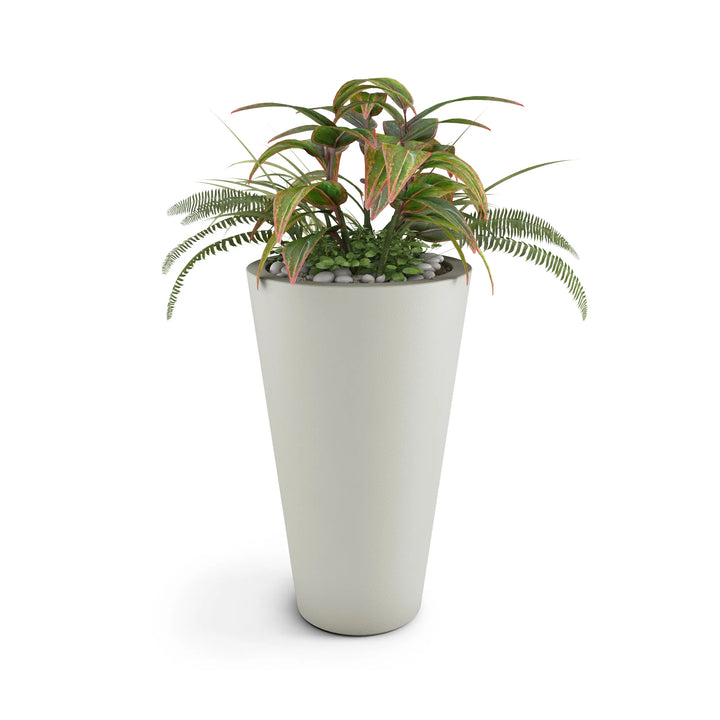 Cone Large Outdoor Planter Small Planter 24in H x 21in W Dover Blue