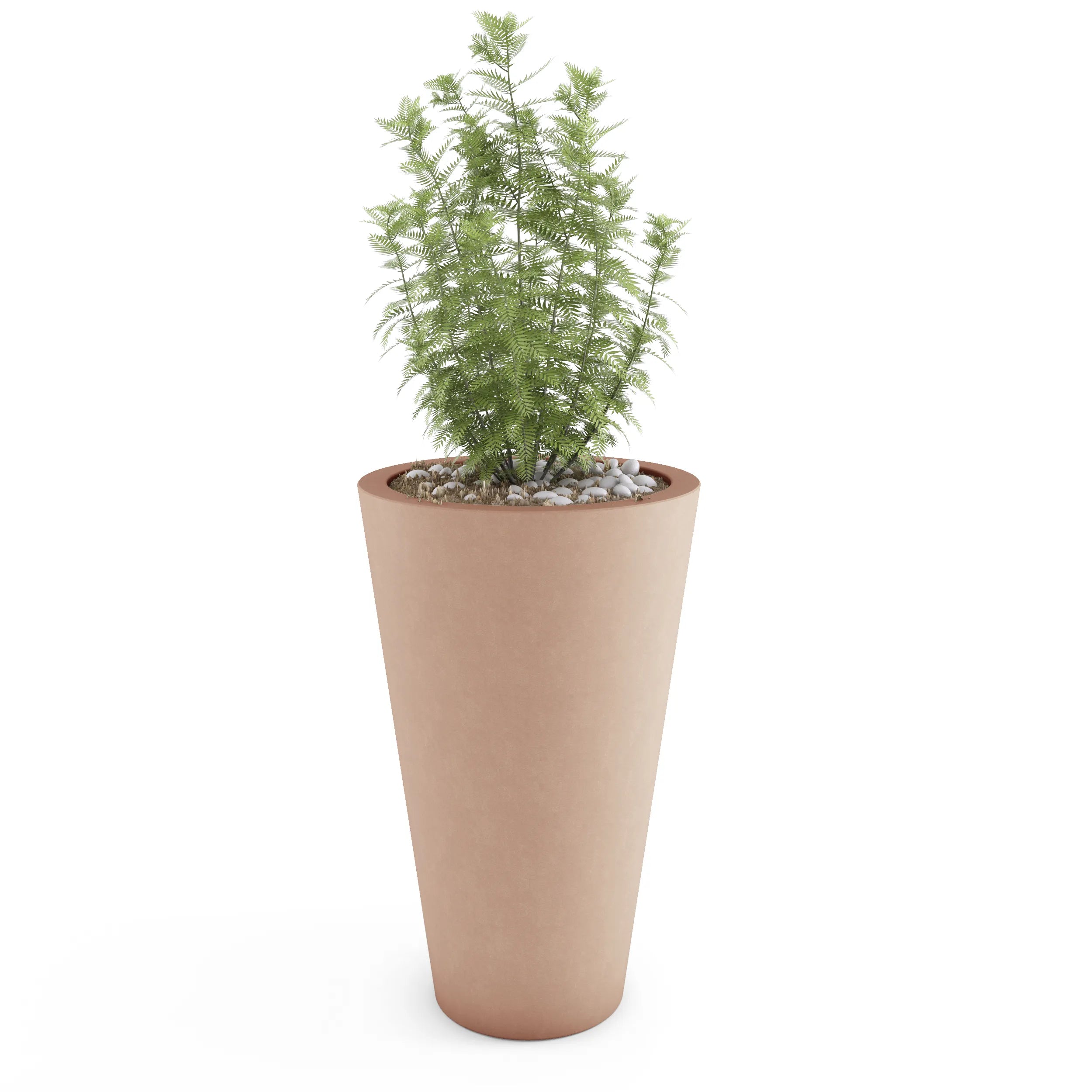 Cone Large Outdoor Planter Small Planter 24in H x 21in W Rose