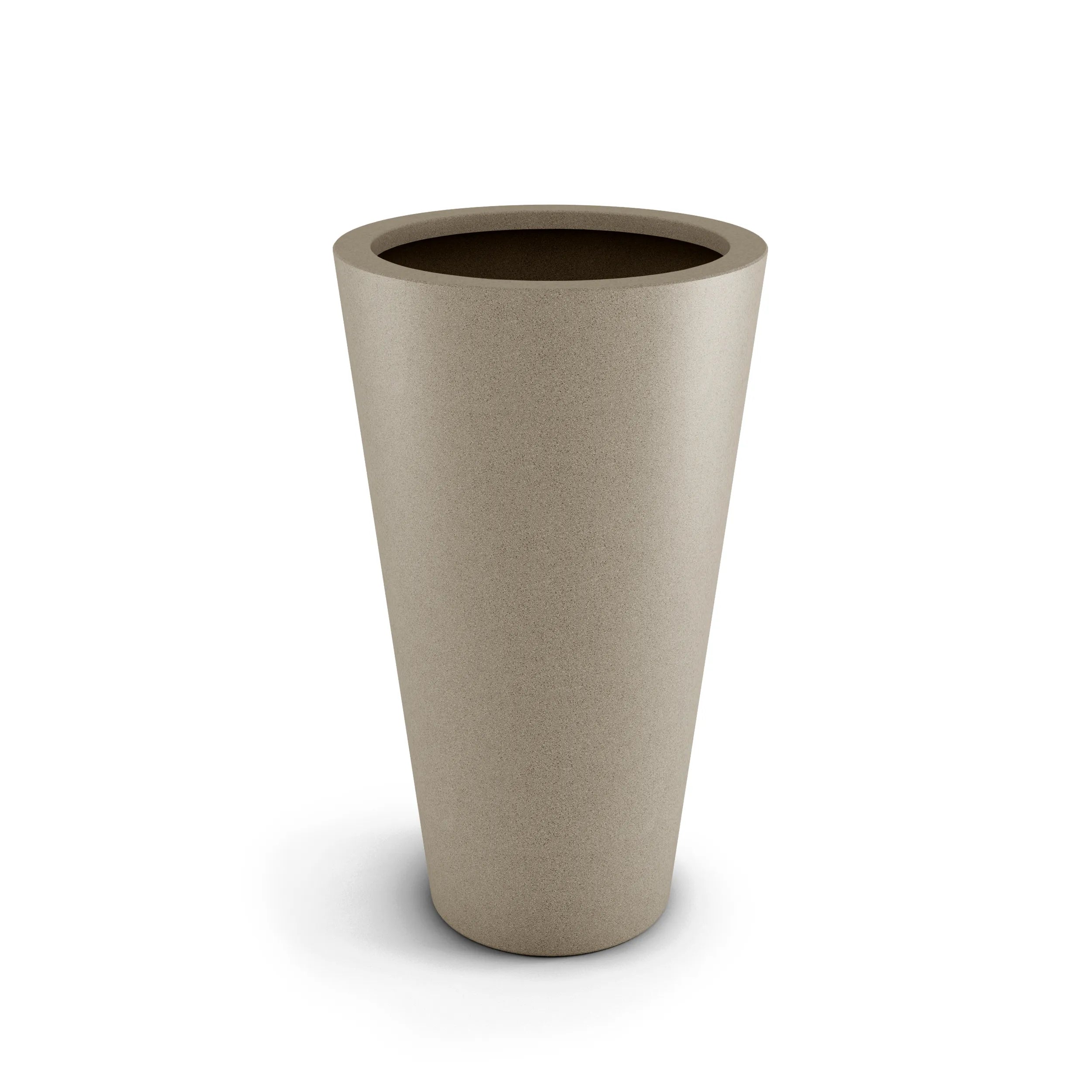 Cone Large Outdoor Planter Small Planter 24in H x 21in W Smokey Blue