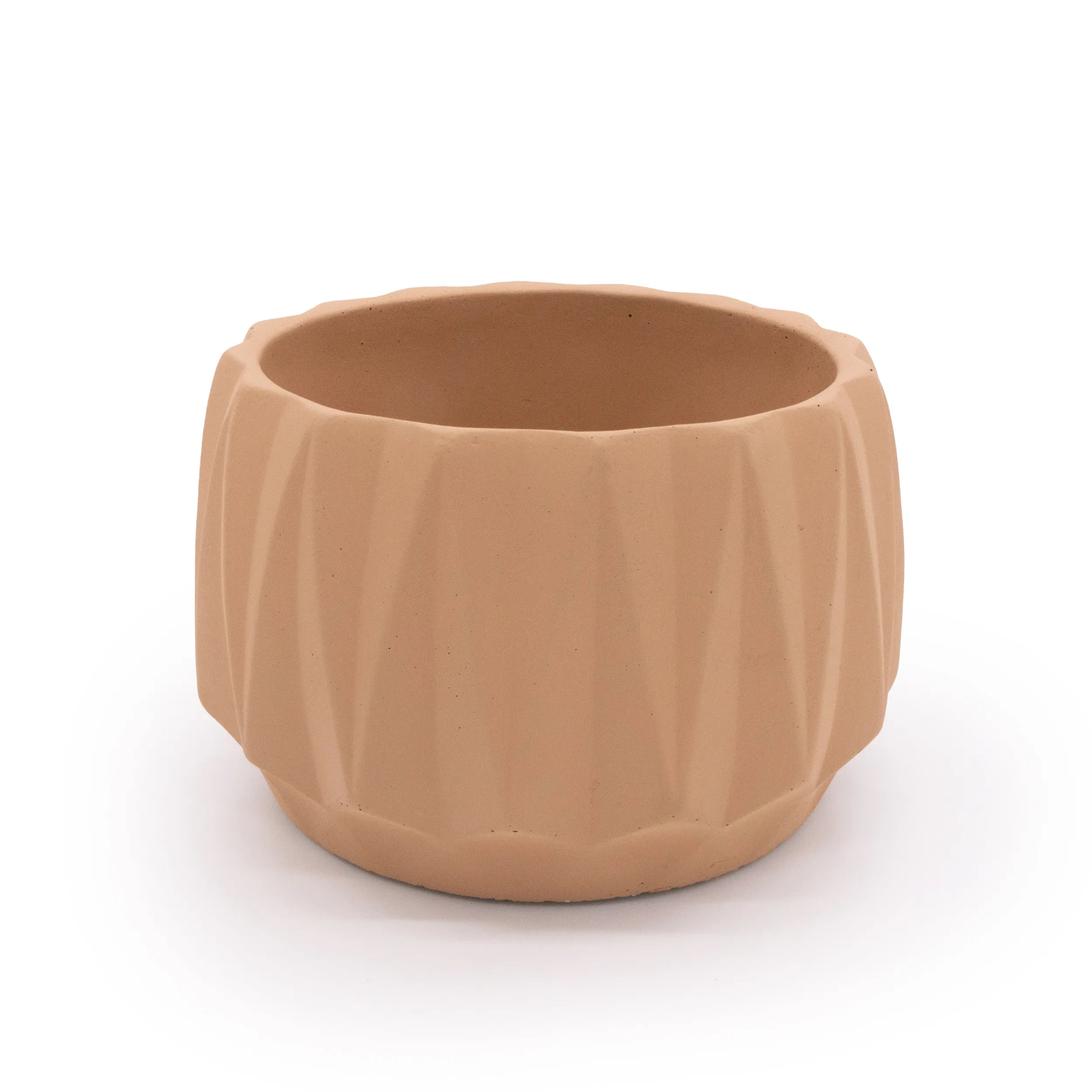 Flute 6" Tabletop Planter Smokey Blue