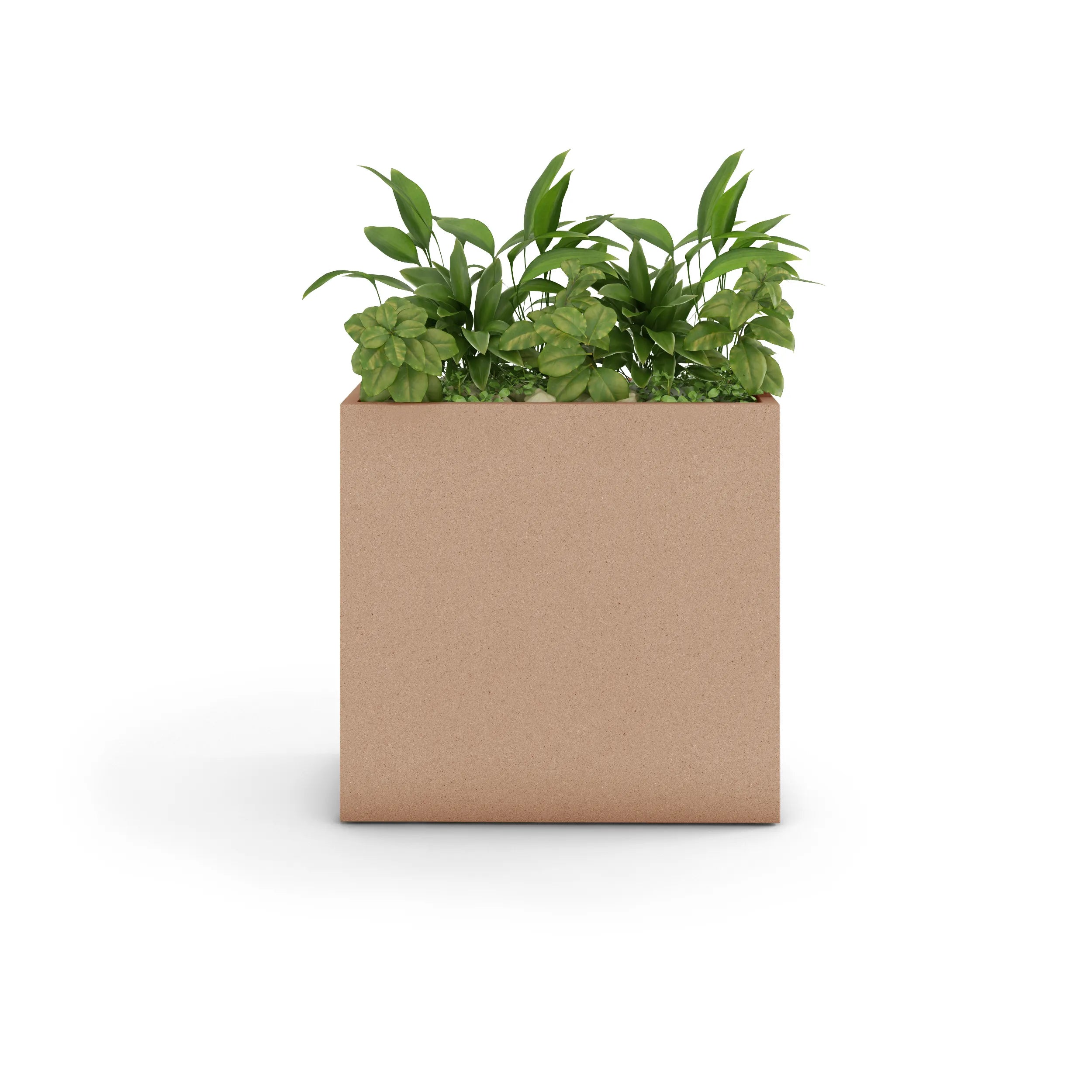 Linea Large Outdoor Planter Medium 36" L x 36" H x 16" W Graphite
