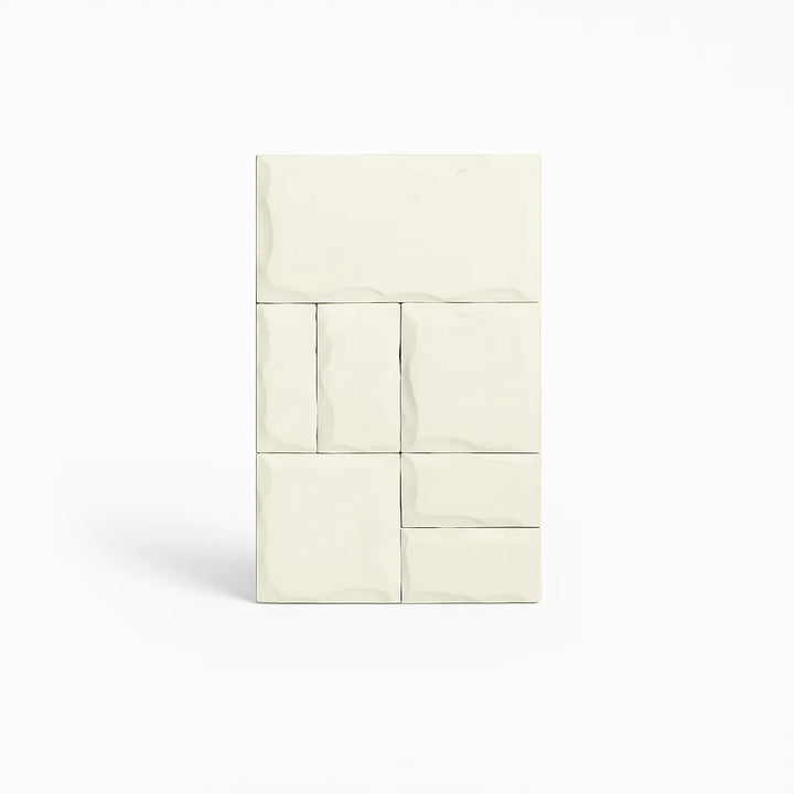 MAYA Concrete Stone Wall Tile White