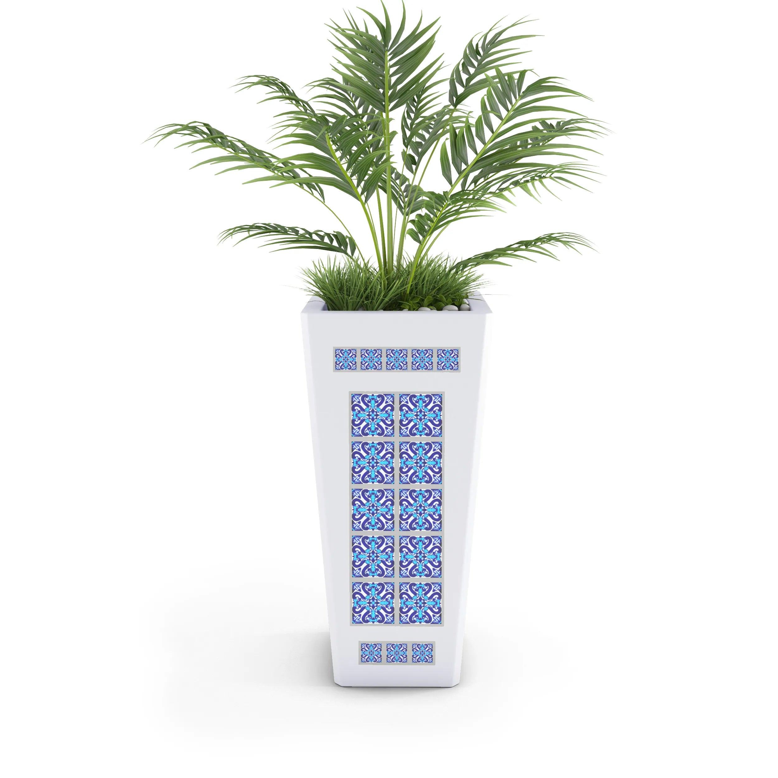 Mosaic Outdoor Planters Planter Dover Blue