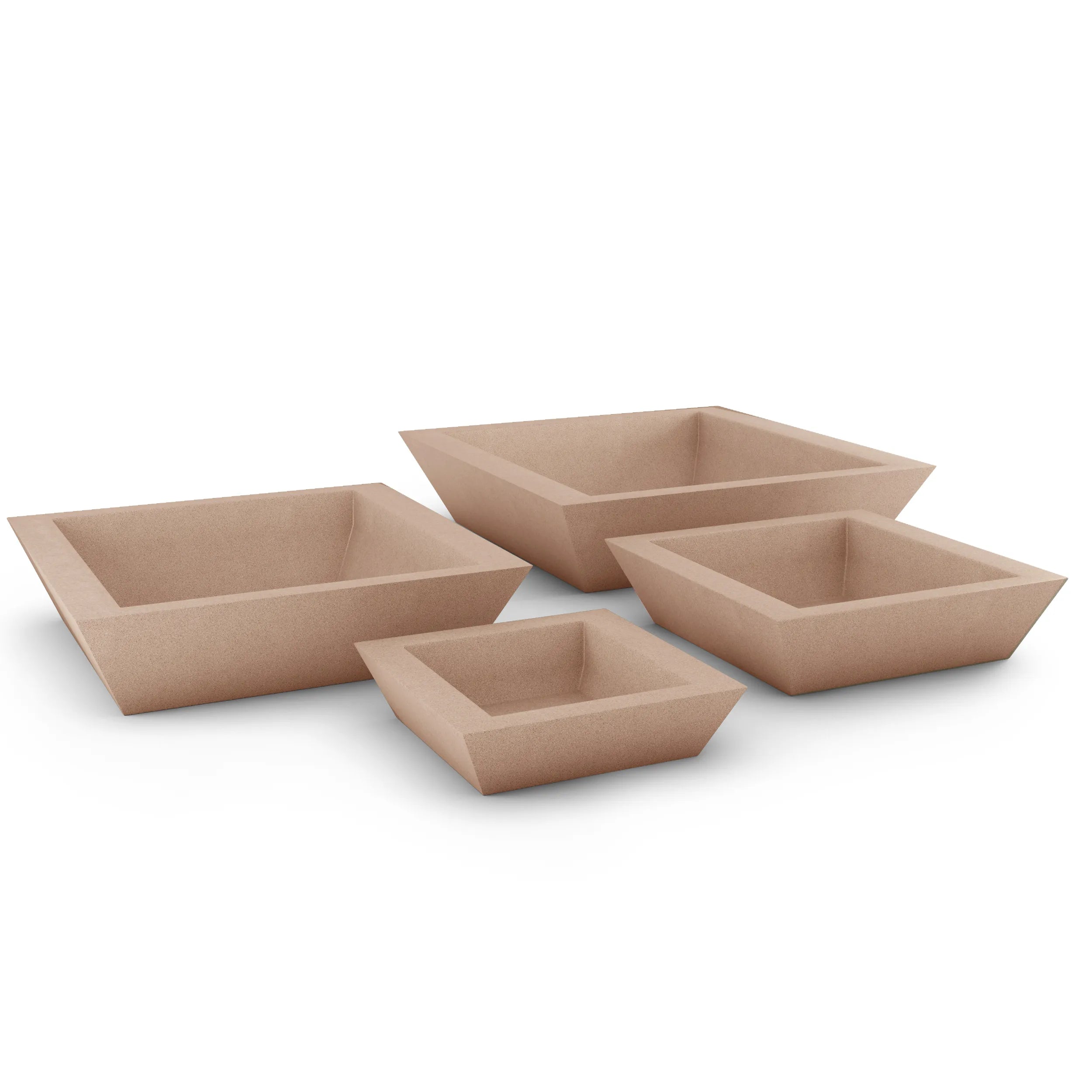 Newport Large Outdoor Shallow Planter Extra Large 36" x 8" French Grey