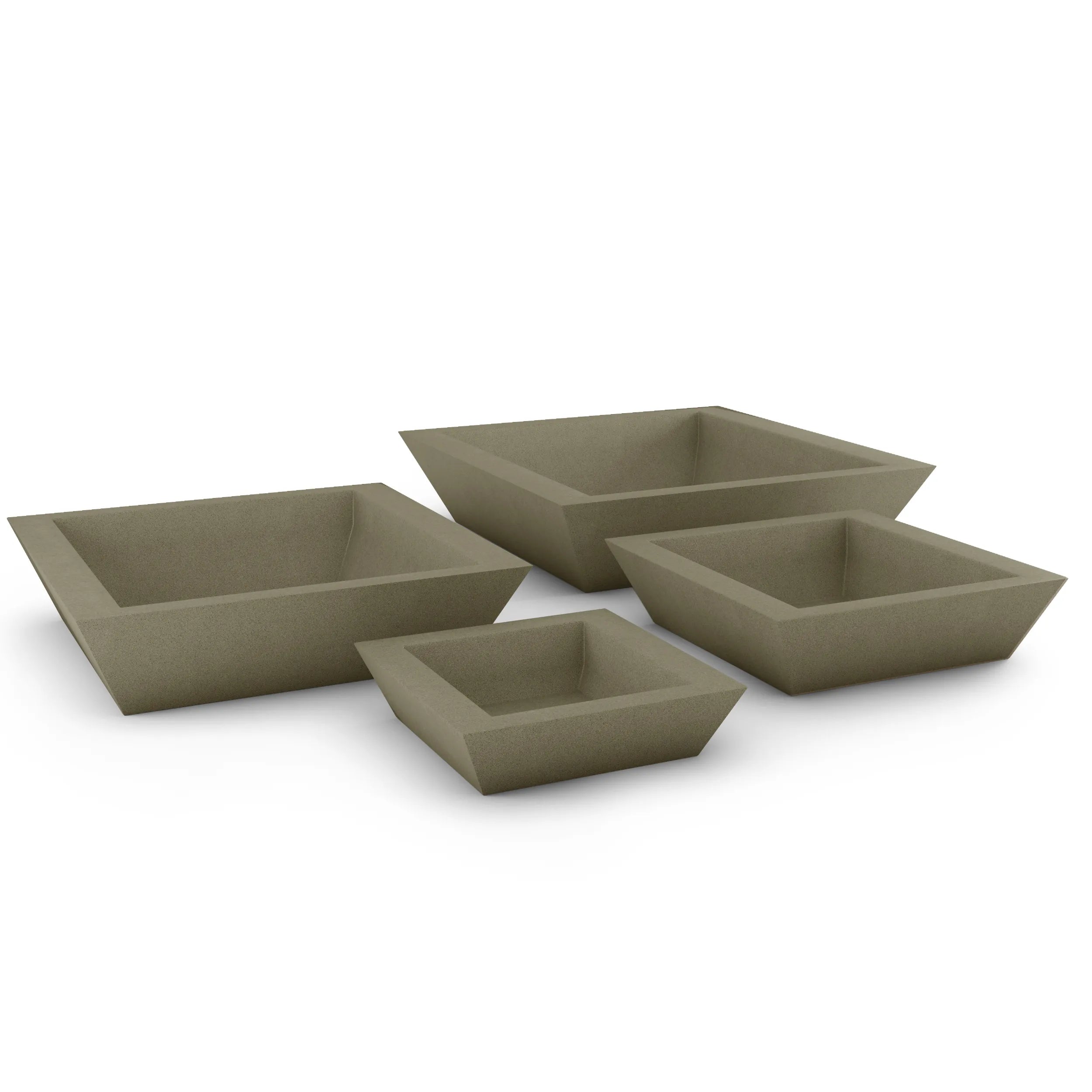 Newport Large Outdoor Shallow Planter Extra Large 36" x 8" Graphite