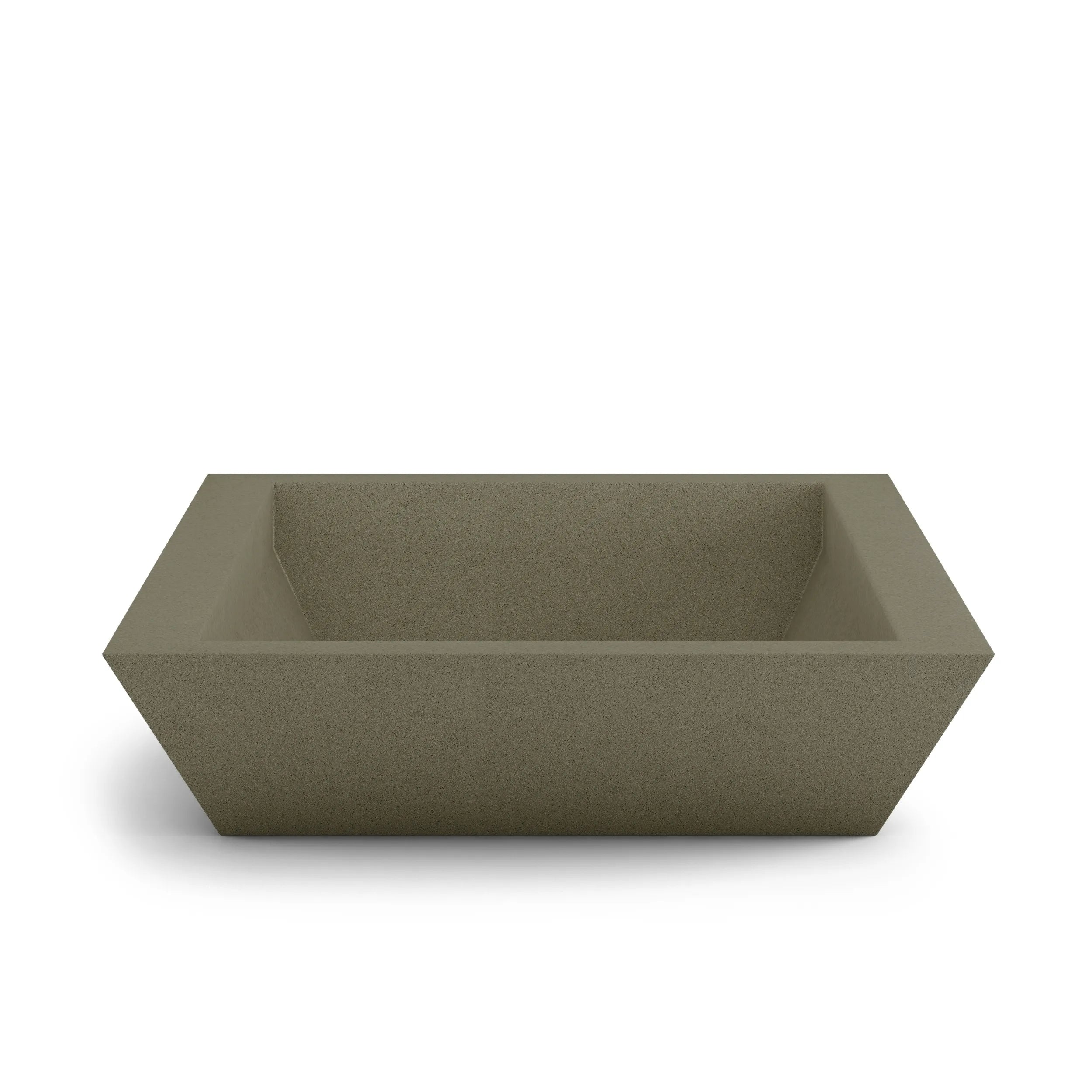 Newport Large Outdoor Shallow Planter Extra Large 36" x 8" Grey
