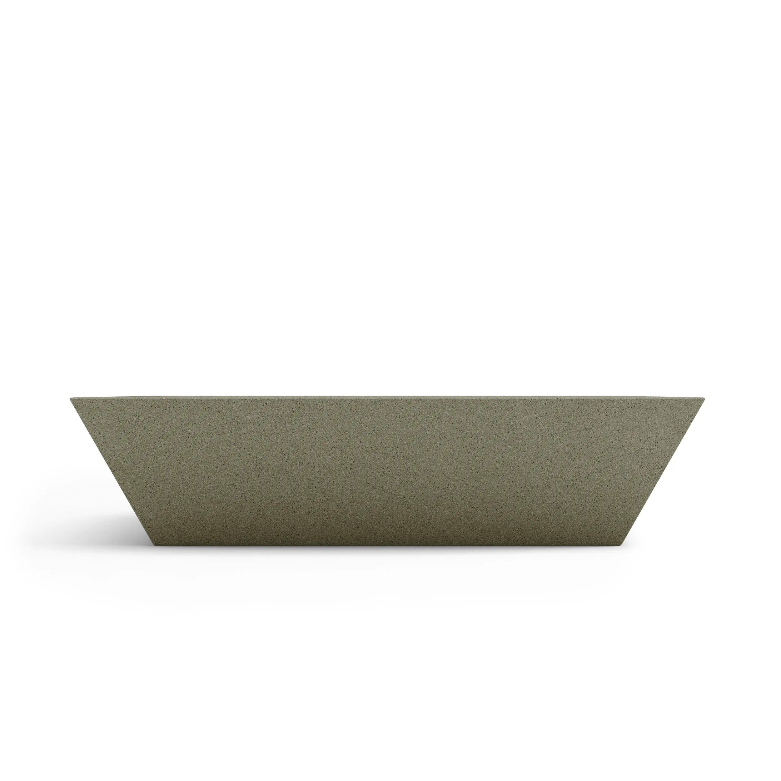 Newport Large Outdoor Shallow Planter Extra Large 36" x 8" White