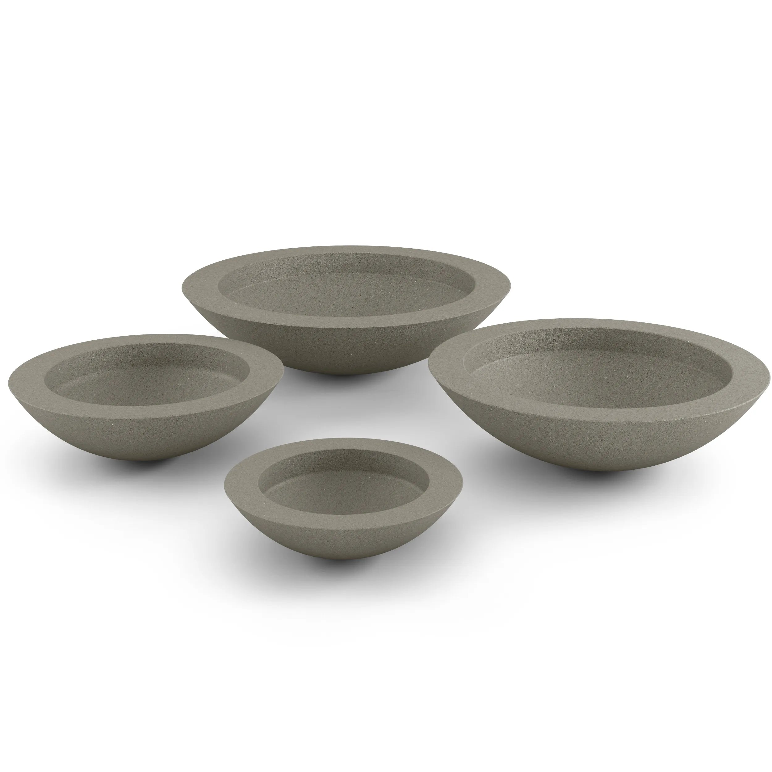 Oceanside Outdoor Shallow Planter Large Graphite
