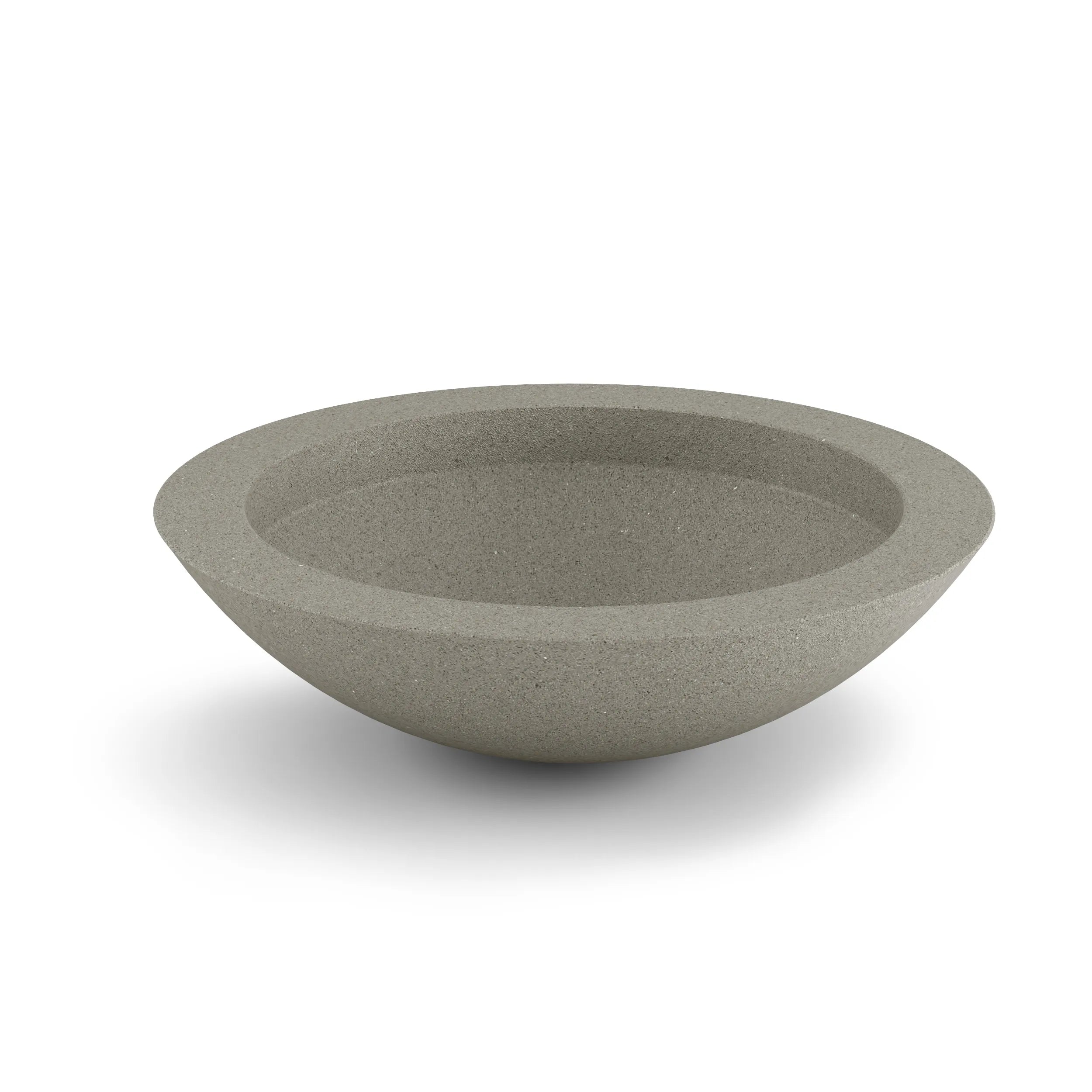 Oceanside Outdoor Shallow Planter Large White