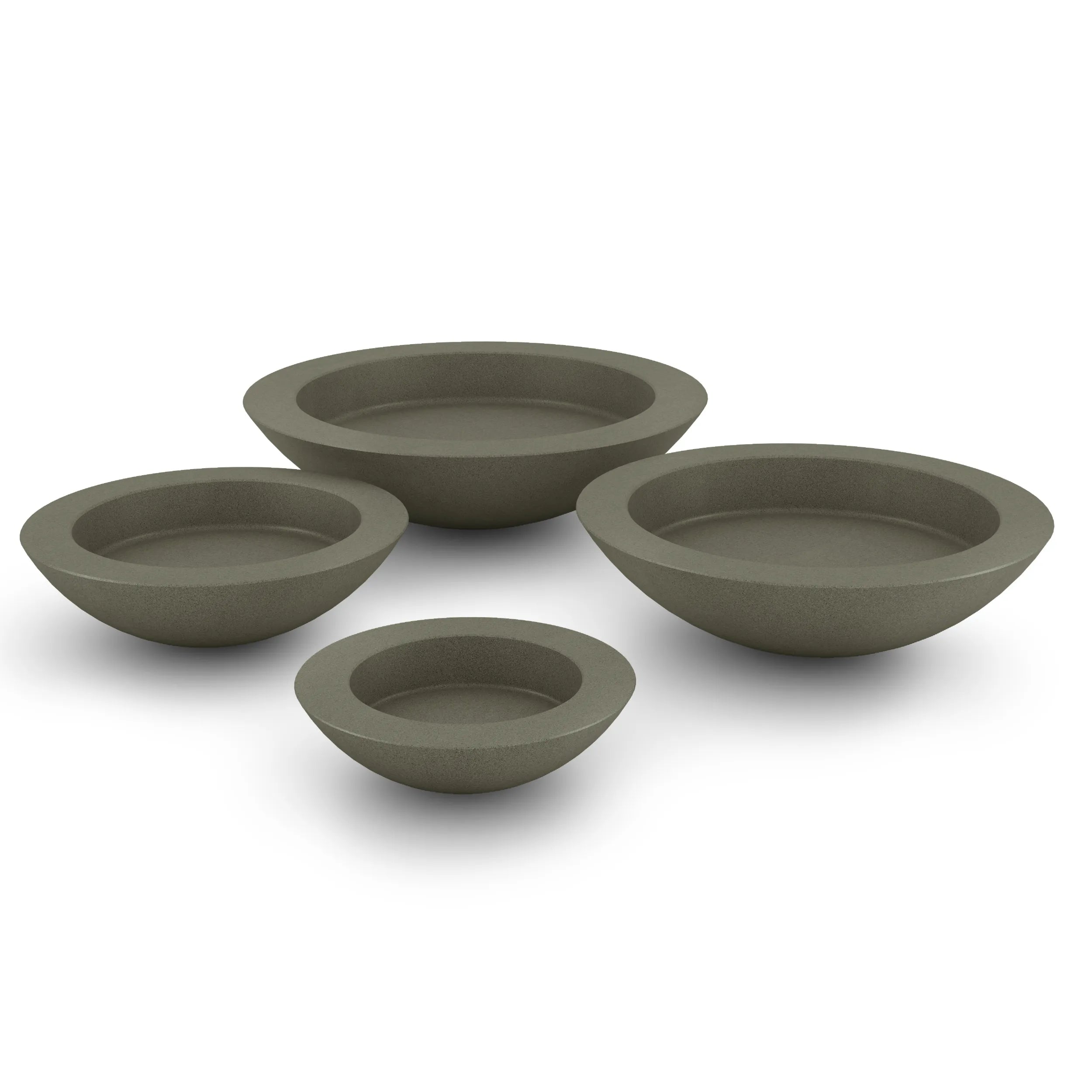 Oceanside Outdoor Shallow Planter XL Grey