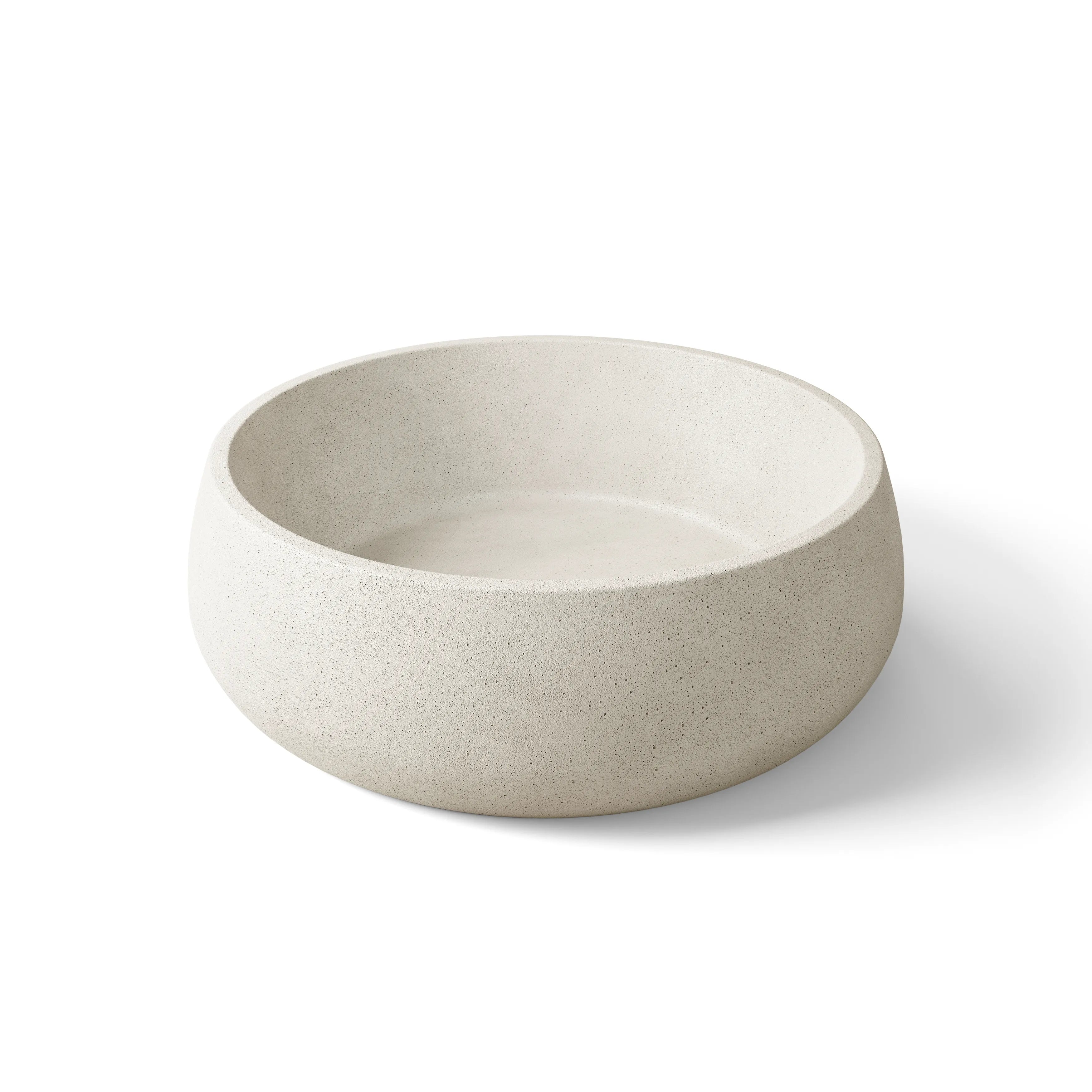 Pebble Concrete Sink White