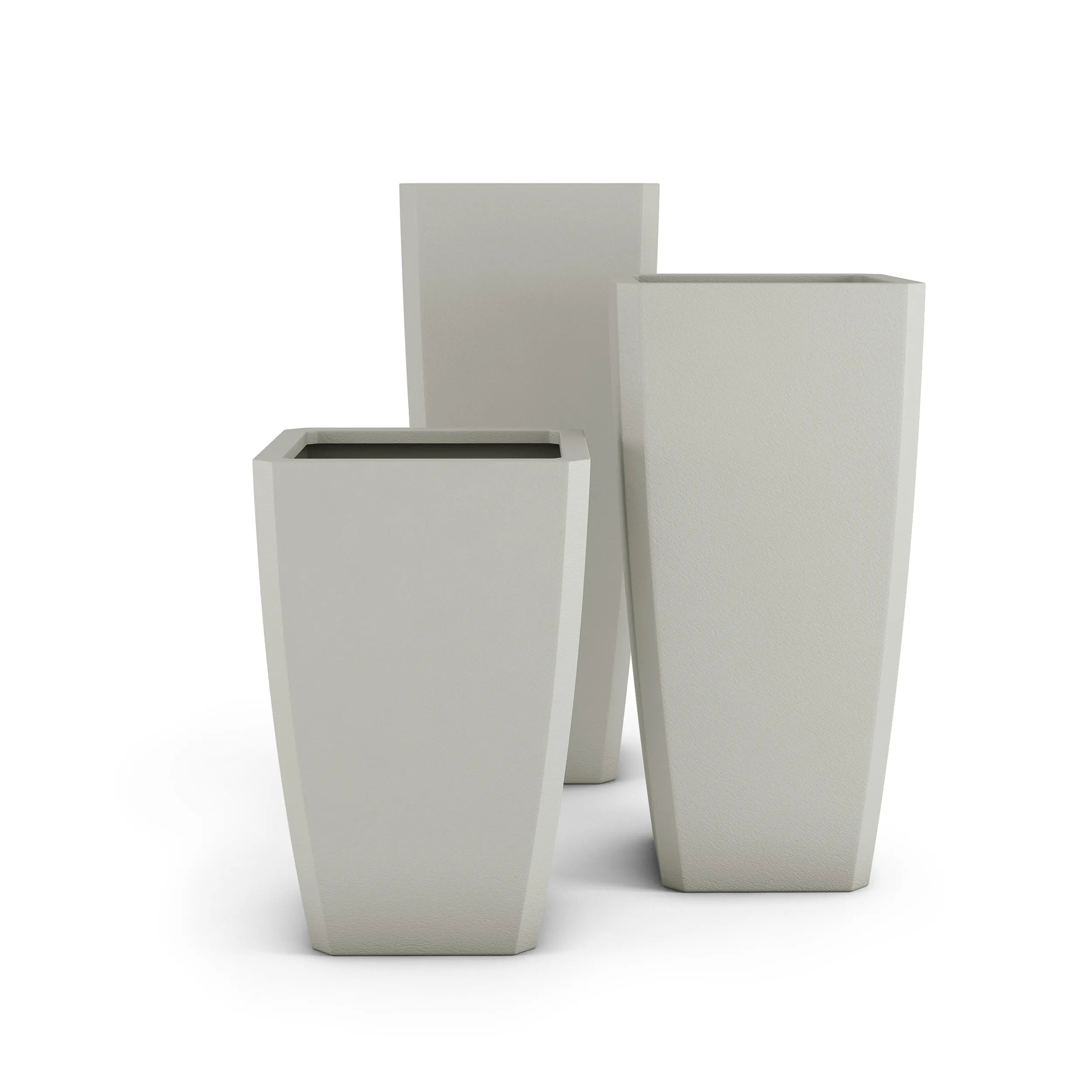 Quartet Large Planter Medium Planter 36" H x 18" W Rose