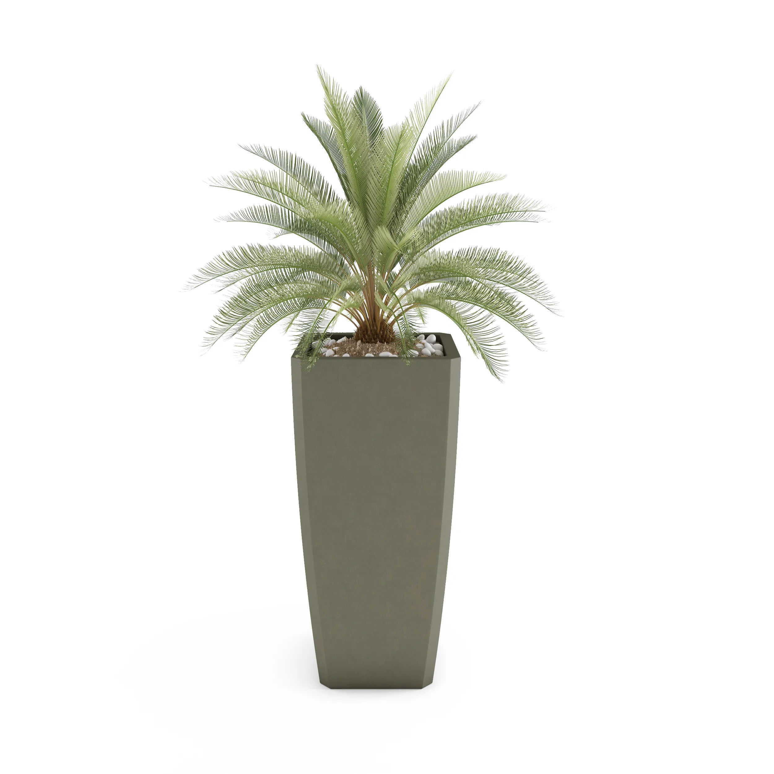 Quartet Large Planter Small Planter 27" H x 18" W French Grey
