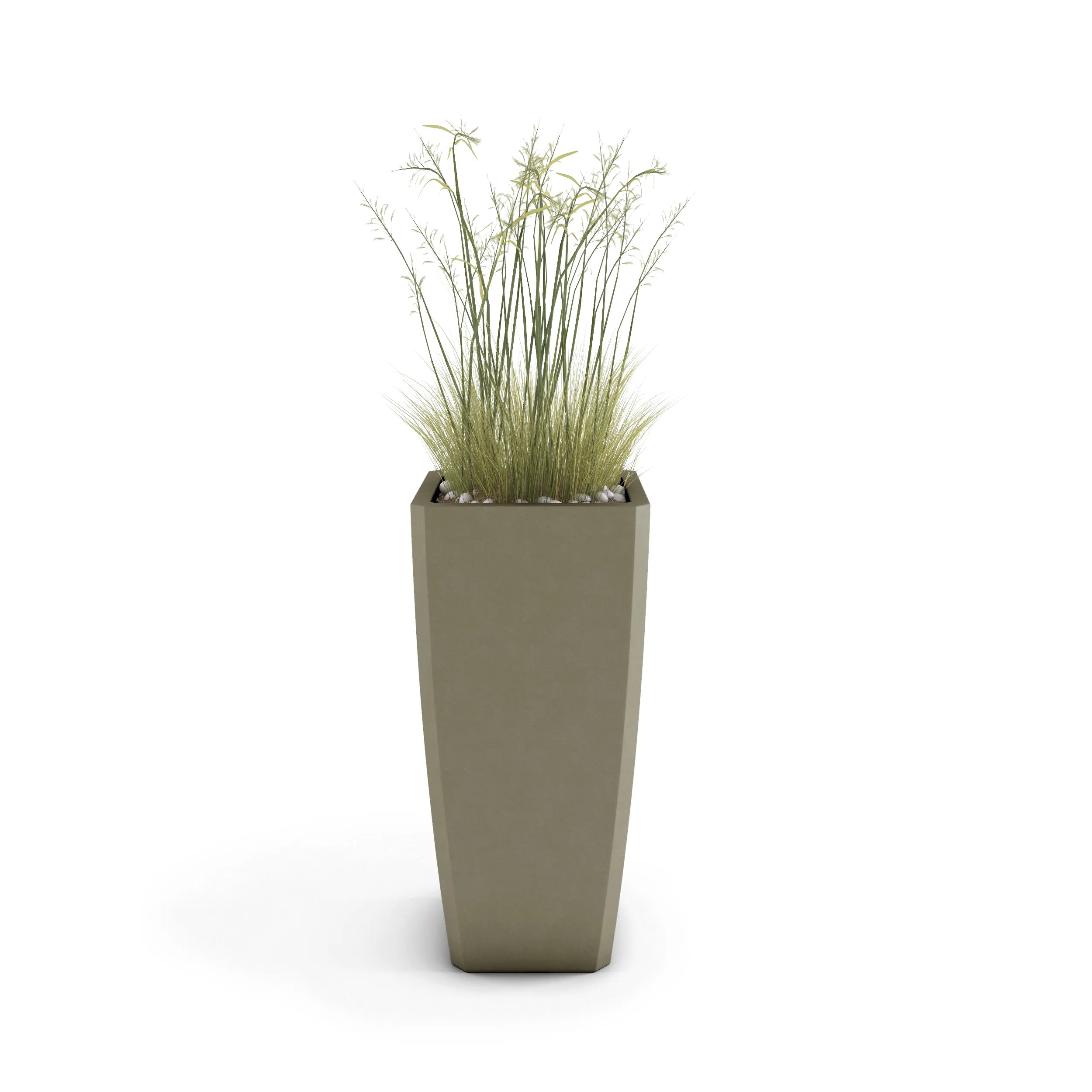 Quartet Large Planter Small Planter 27" H x 18" W Sage