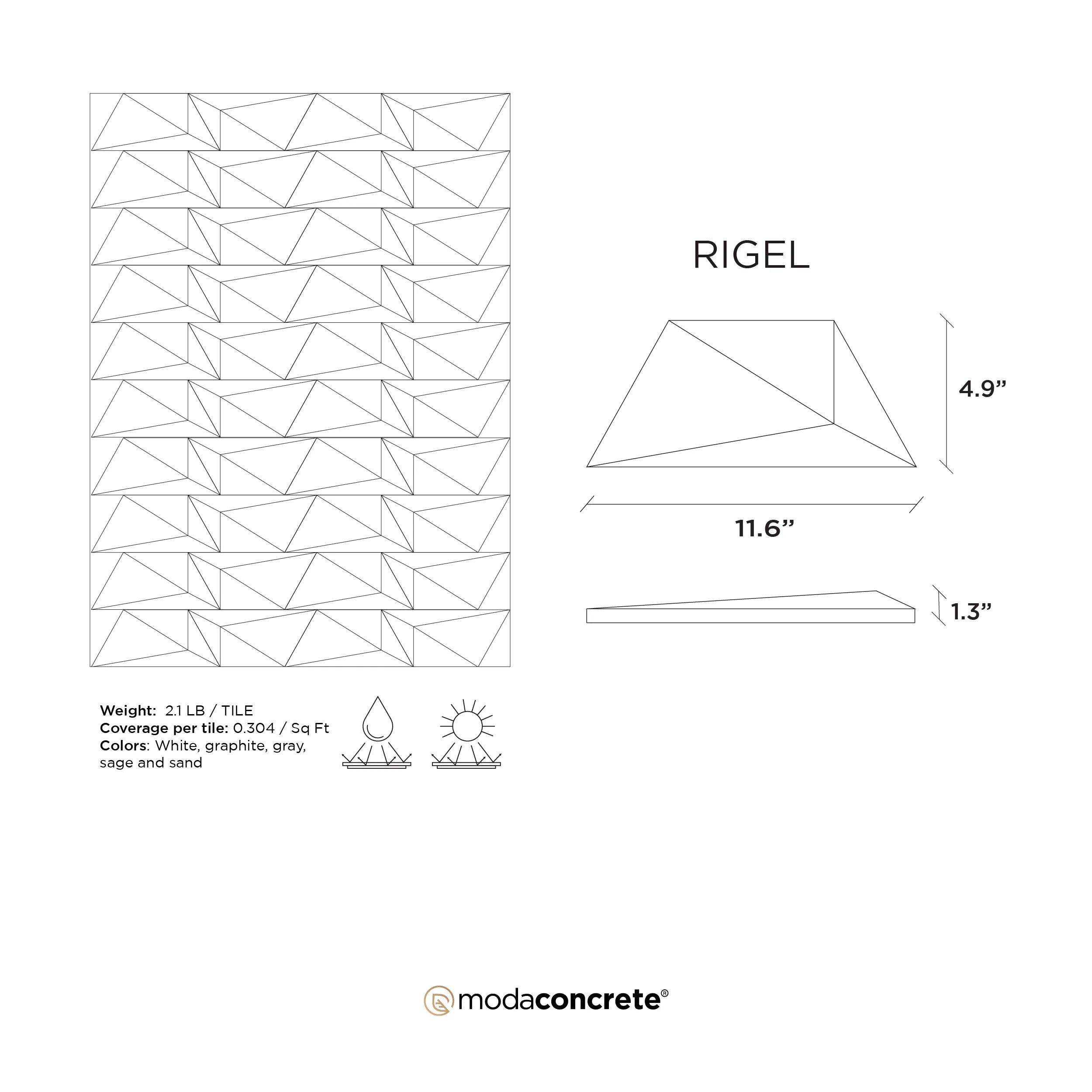 RIGEL Concrete Wall Tile
