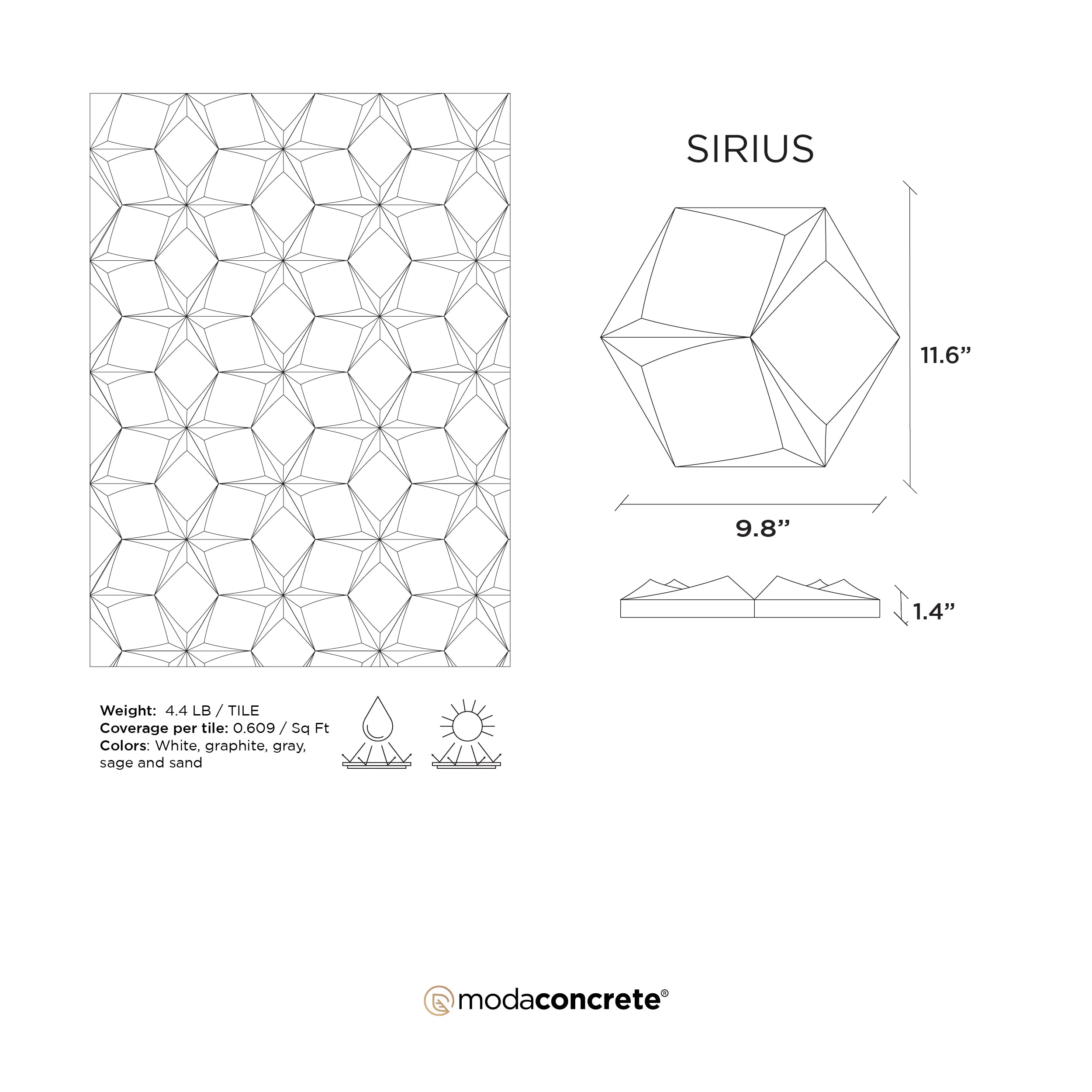 SIRIUS Concrete Wall Tile