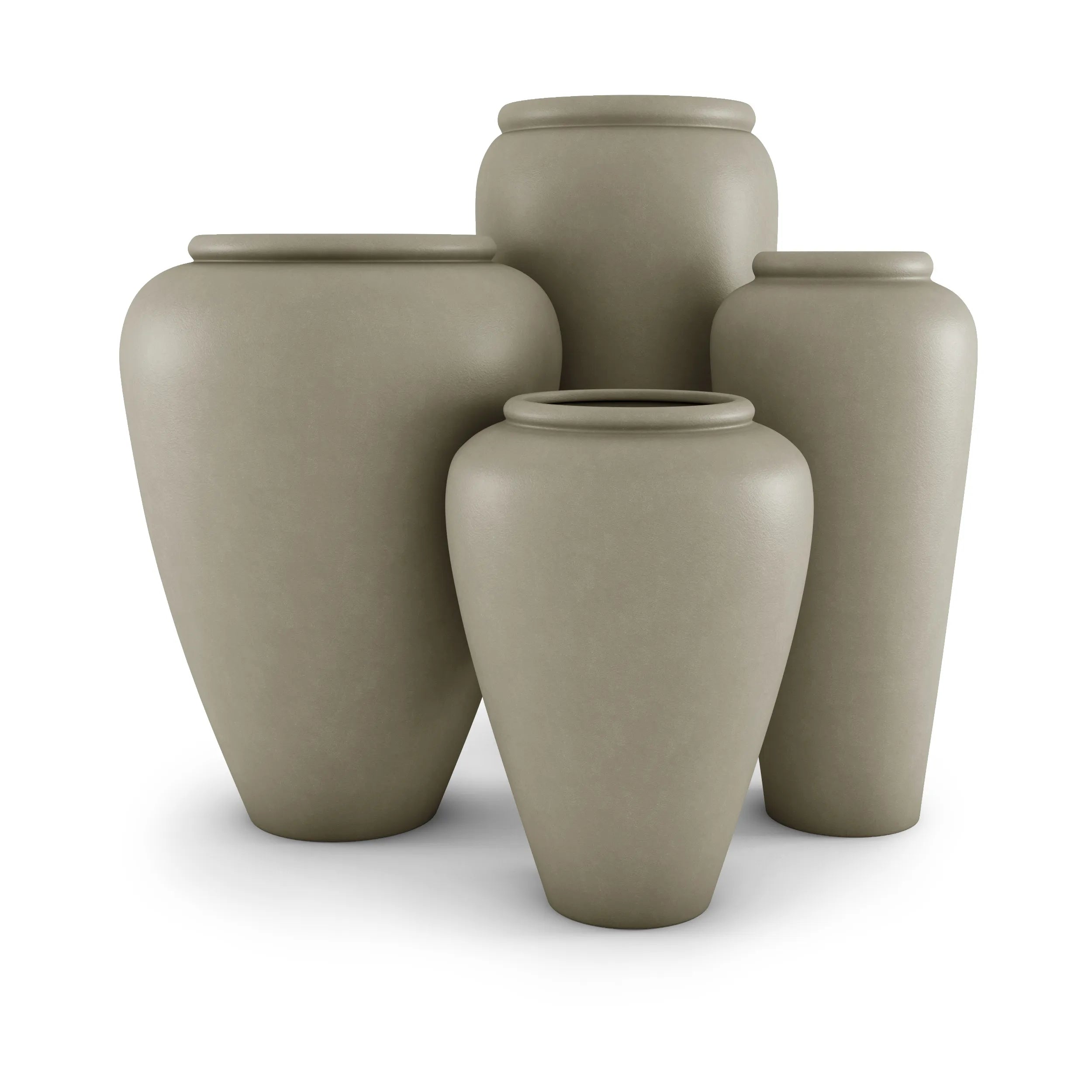 Staccato Large Planter Large Planter 35" H x 27" W Rose