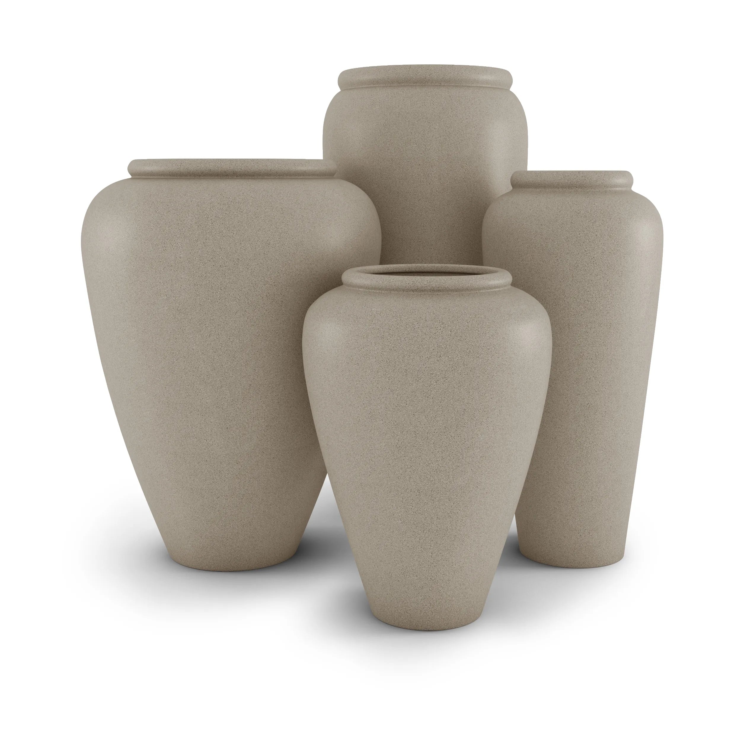 Staccato Large Planter Large Planter 35" H x 27" W White