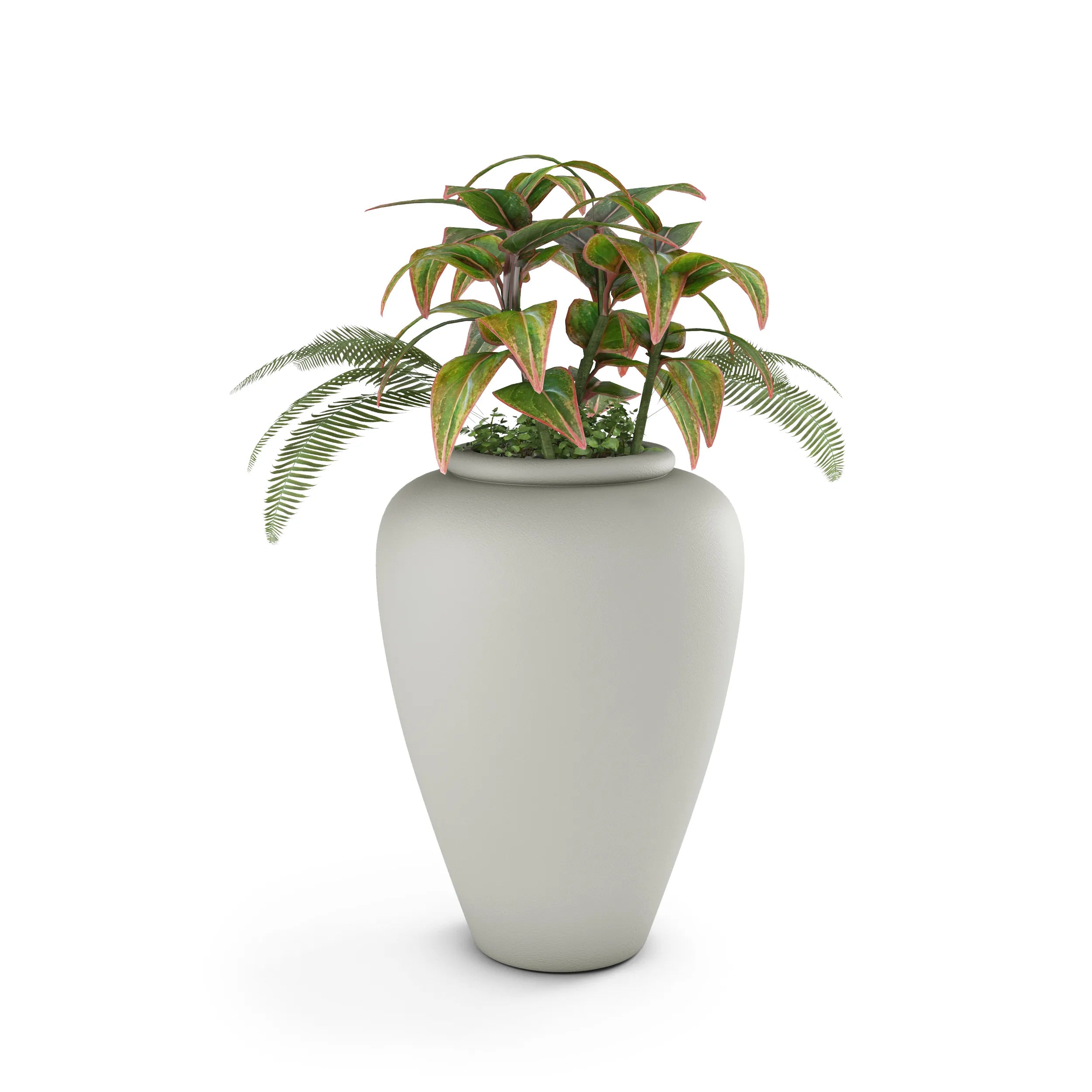Staccato Large Planter Small Planter 26" H x 20" W Dover Blue