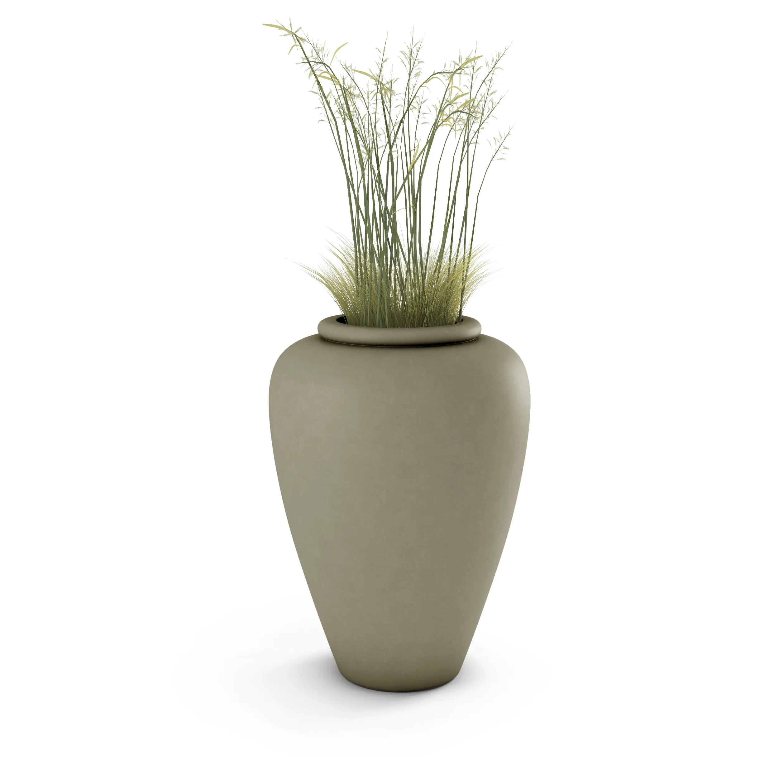 Staccato Large Planter Small Planter 26" H x 20" W Sage