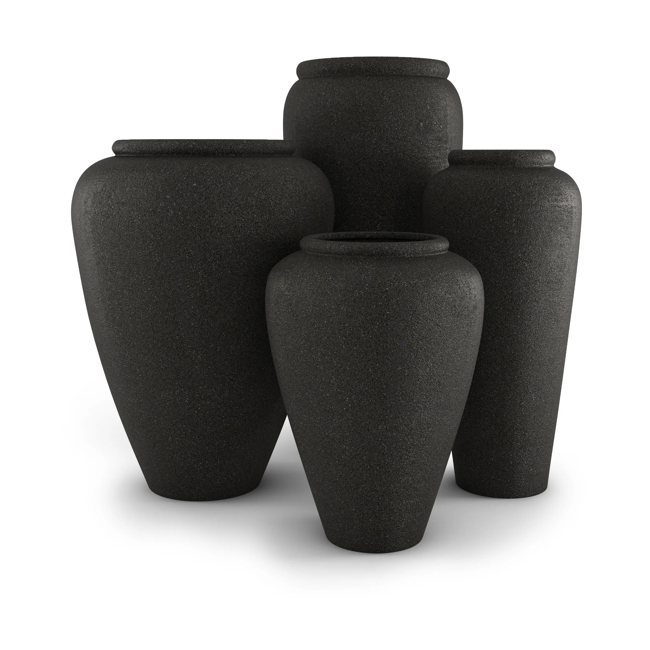 Staccato Large Planter Small Planter 26" H x 20" W Sage