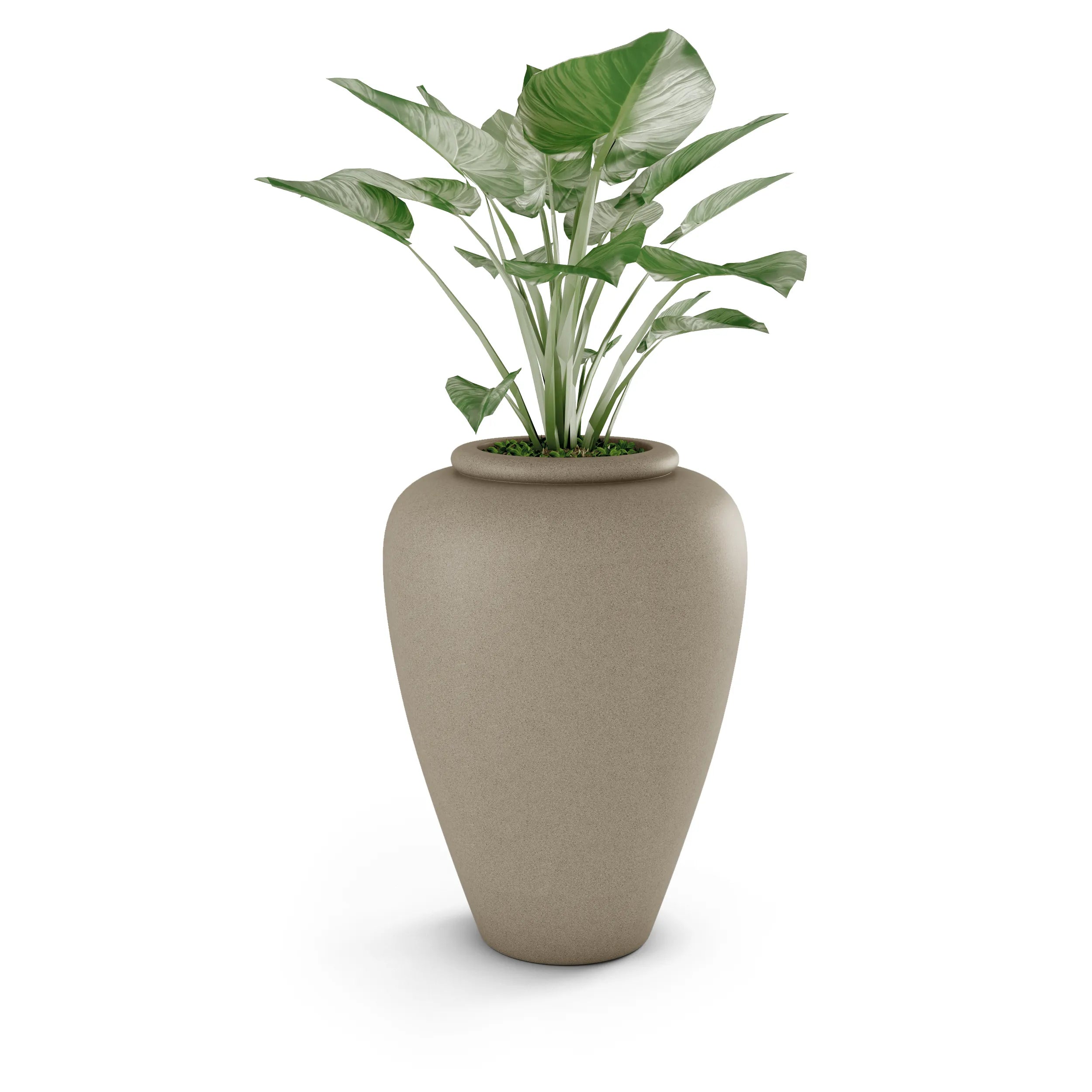 Staccato Large Planter Small Planter 26" H x 20" W Sand