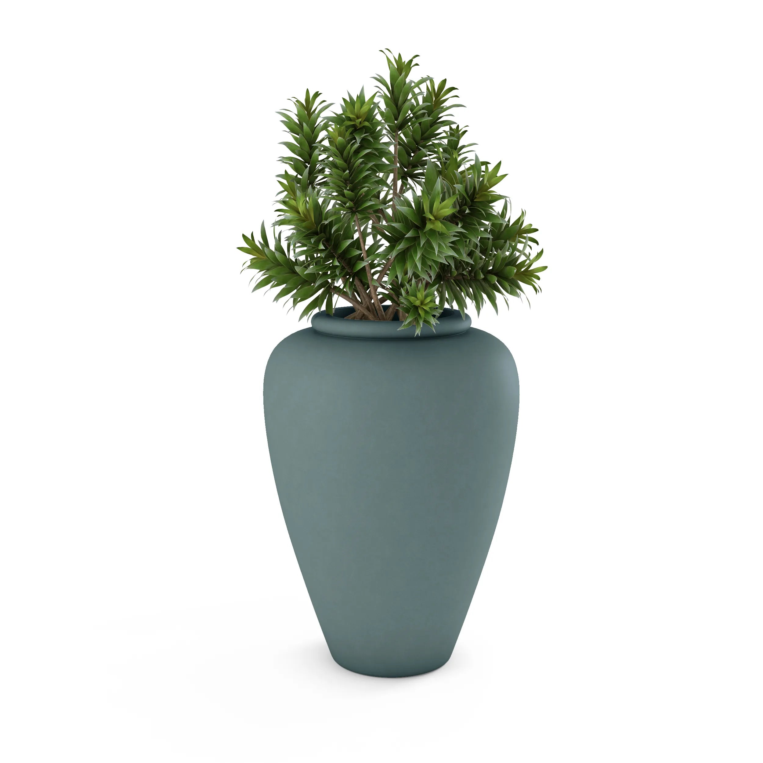 Staccato Large Planter Small Planter 26" H x 20" W Smokey Blue