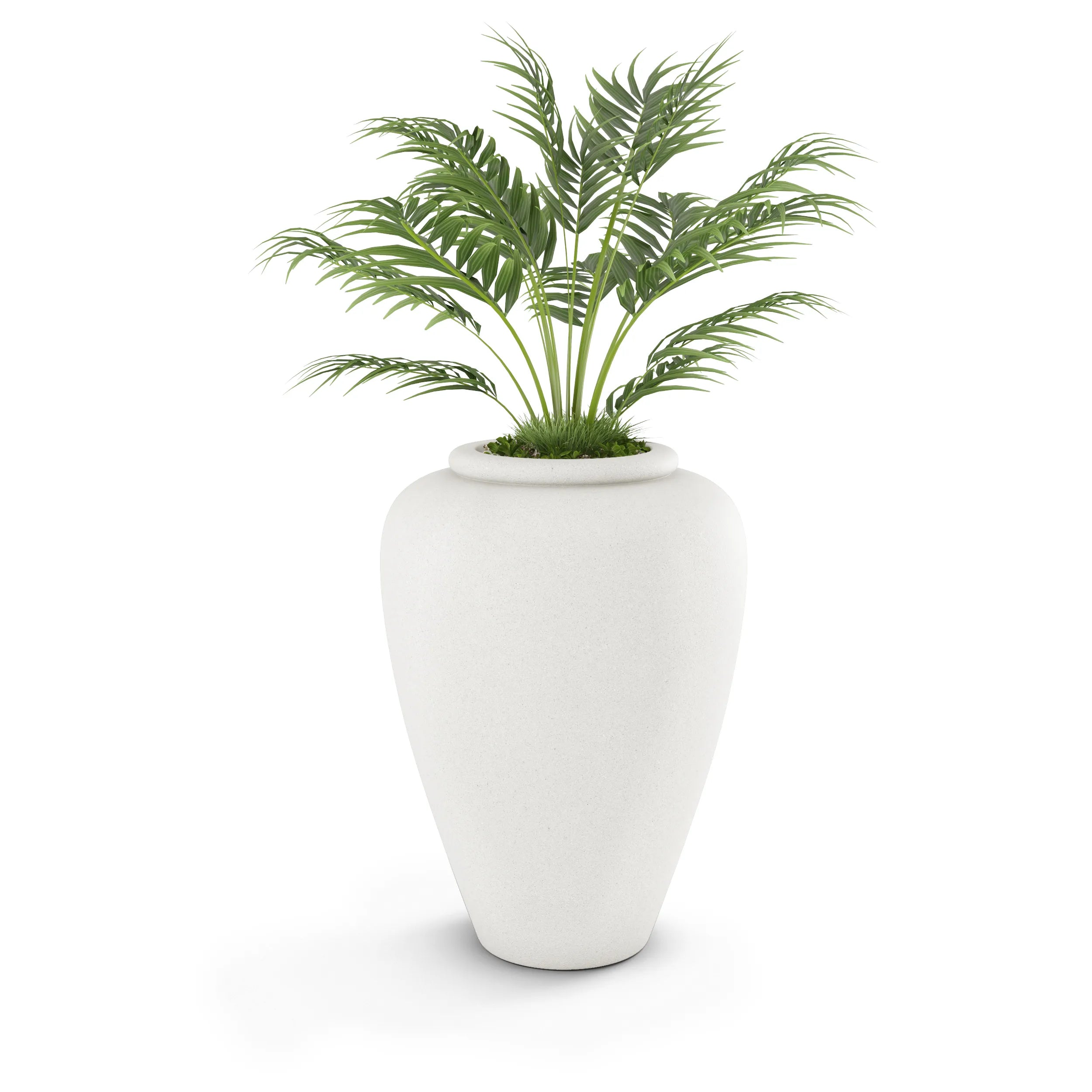 Staccato Large Planter Small Planter 26" H x 20" W White