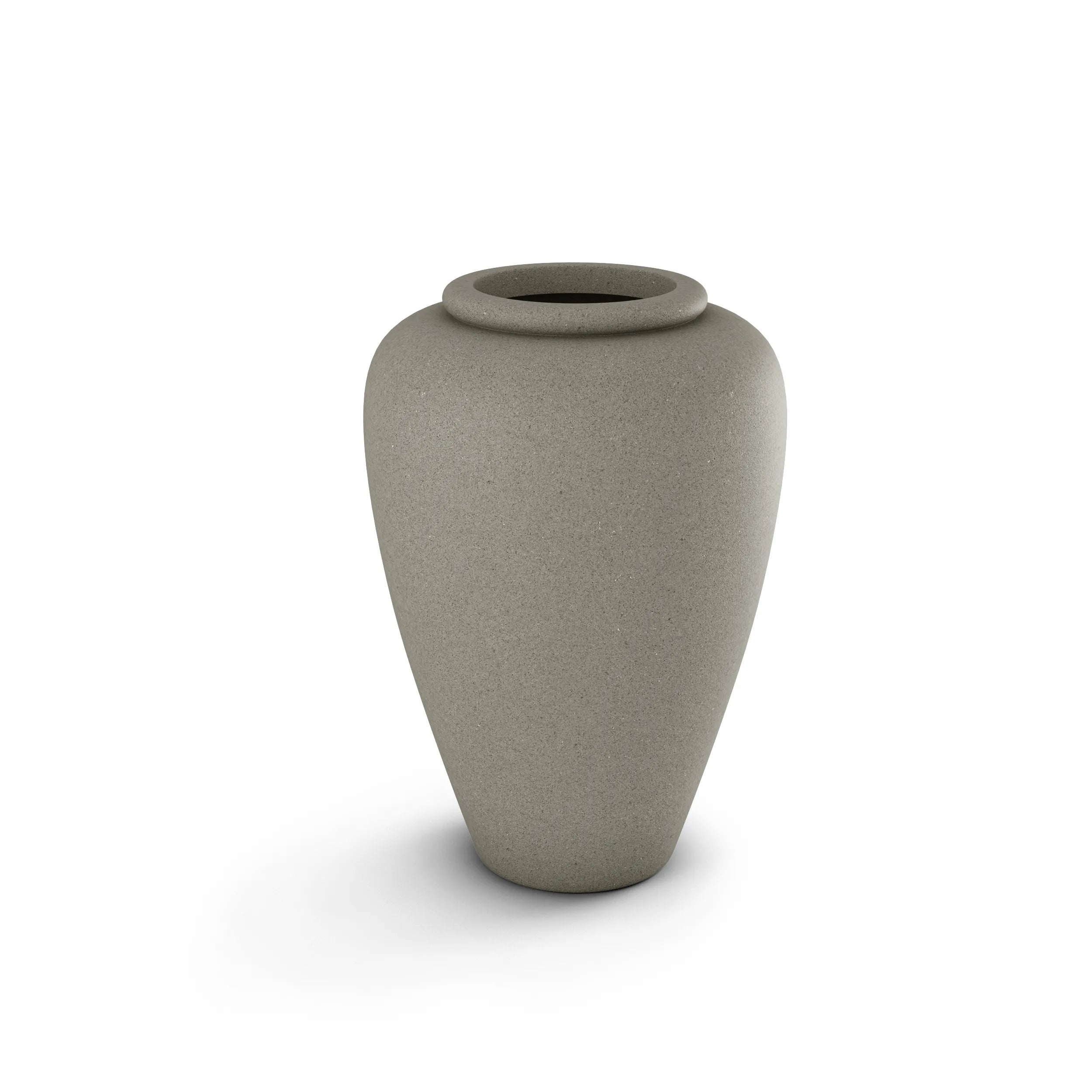 Staccato Large Planter Tall Planter 36" H x 14" W French Grey