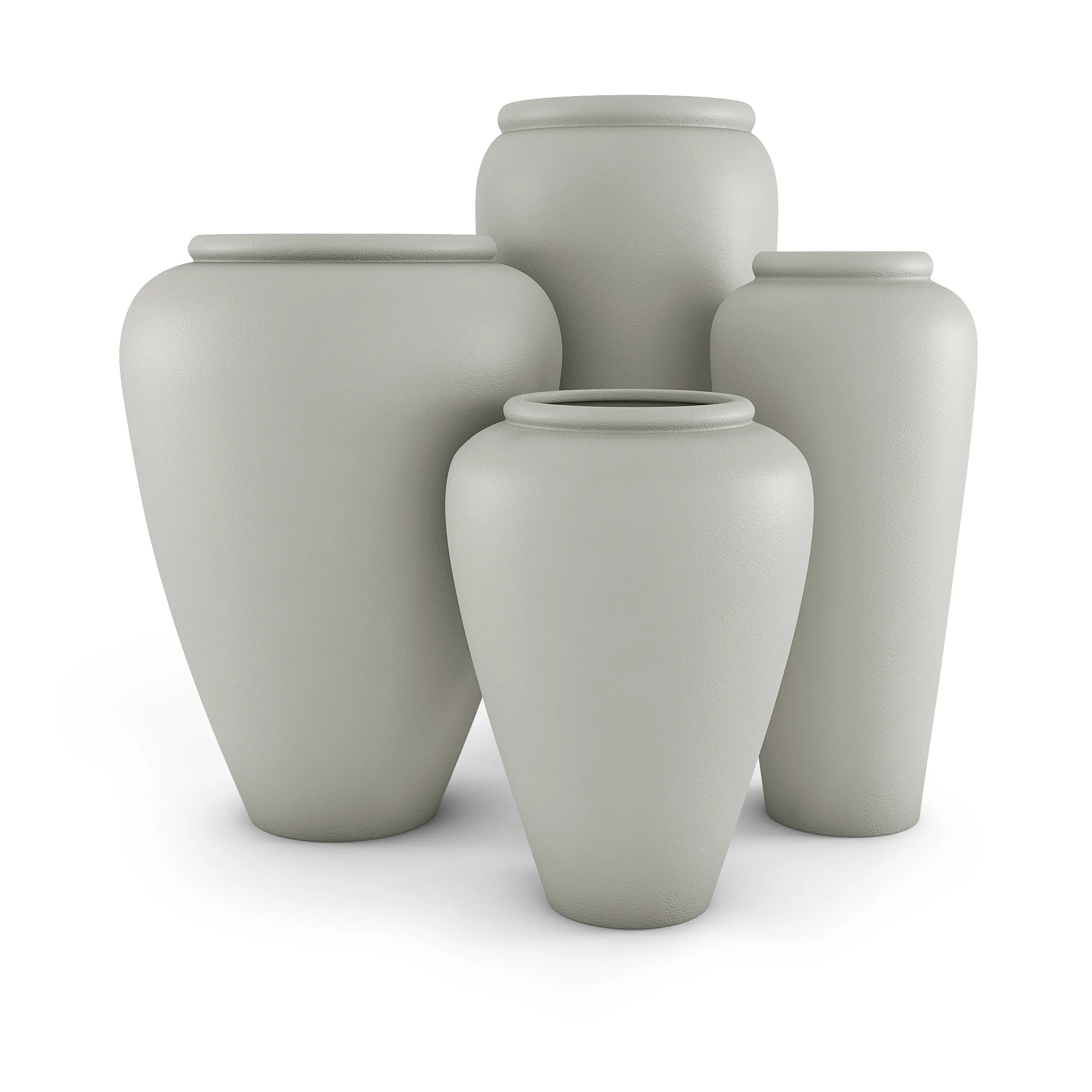 Staccato Large Planter Tall Planter 36" H x 14" W Sand