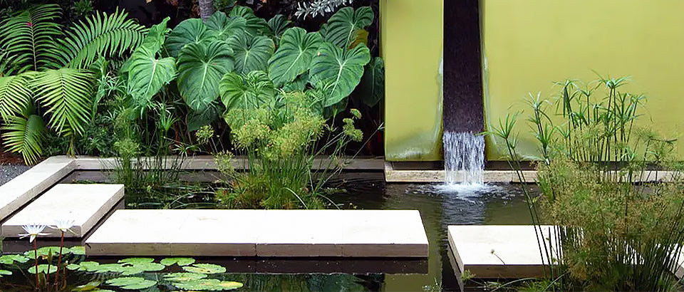 Water Features turn any outdoor space into a peaceful retreat with the softly flowing sounds of water.