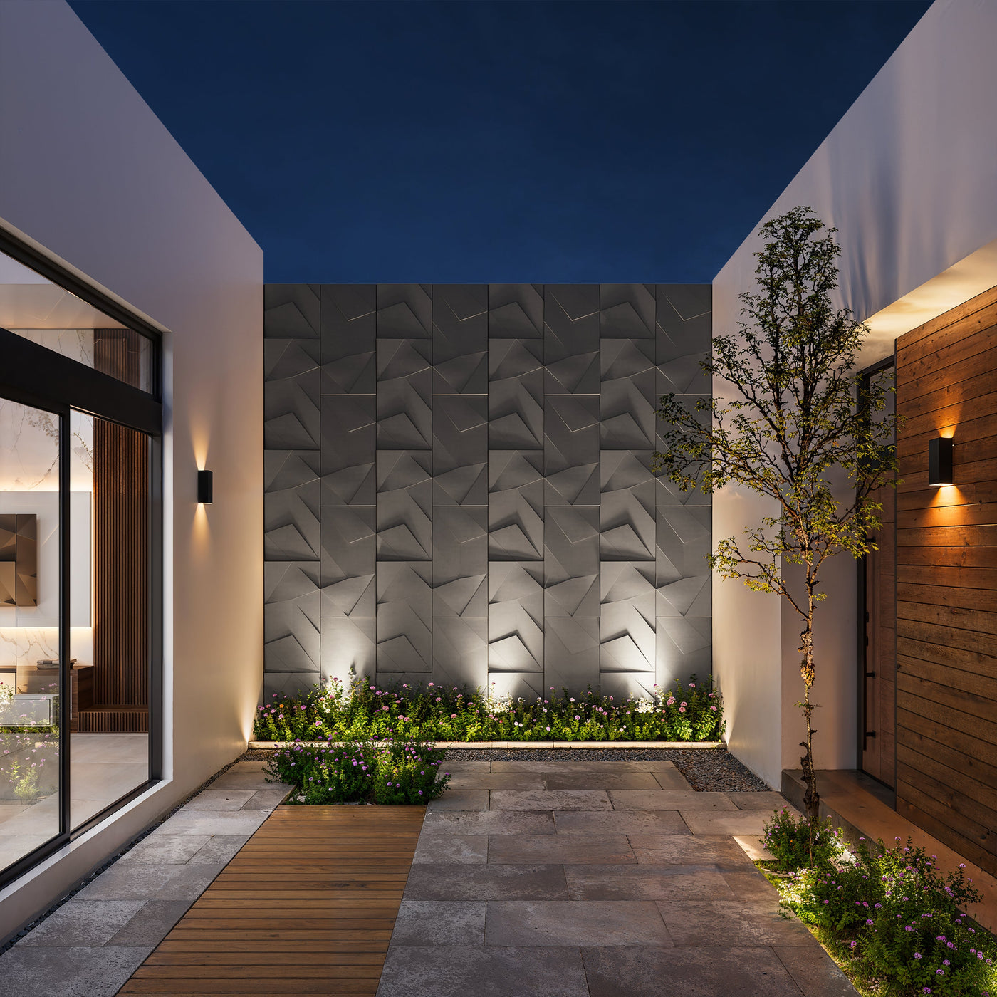 ModaWALL — ANDROMEDA concrete wall tile, geometric architectural surface | ModaConcrete