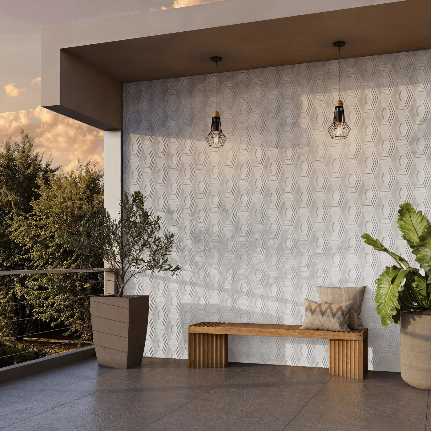 ModaWALL 3D sculptural concrete wall tiles