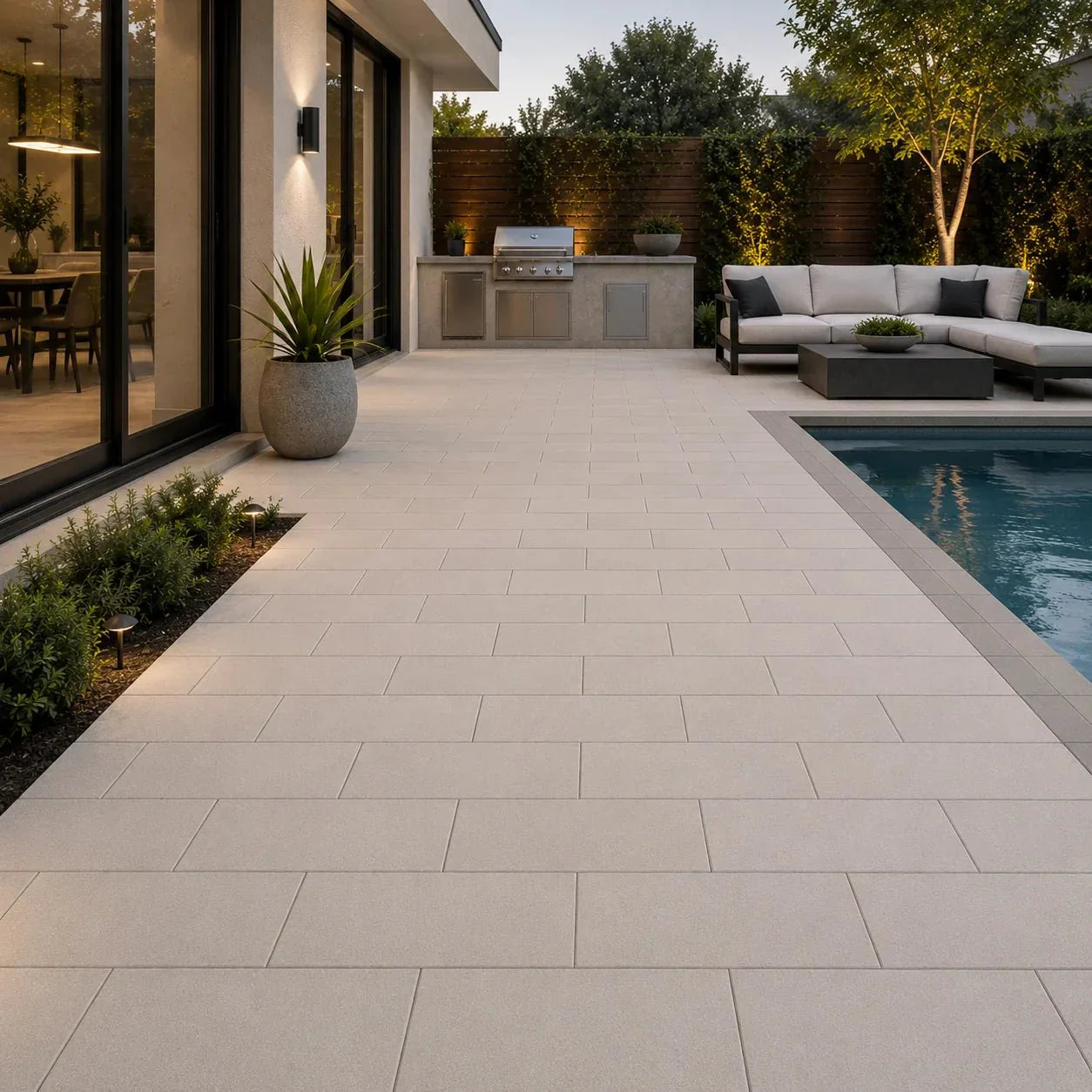 ModaPAVE architectural concrete pavers in a modern outdoor setting