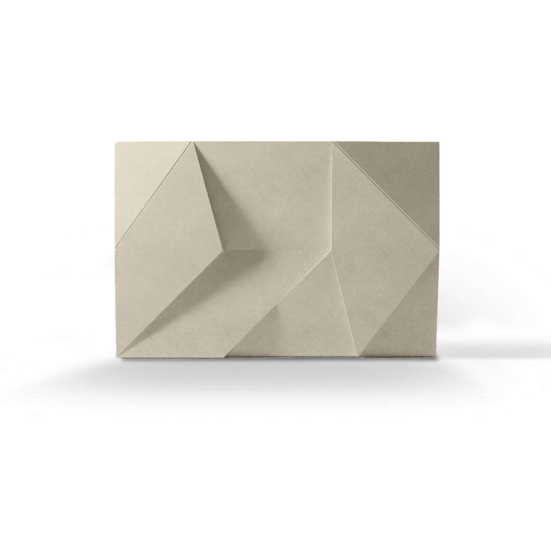 ANDROMEDA 3D concrete wall tile in Beige — sculptural geometric feature-wall tile by ModaConcrete