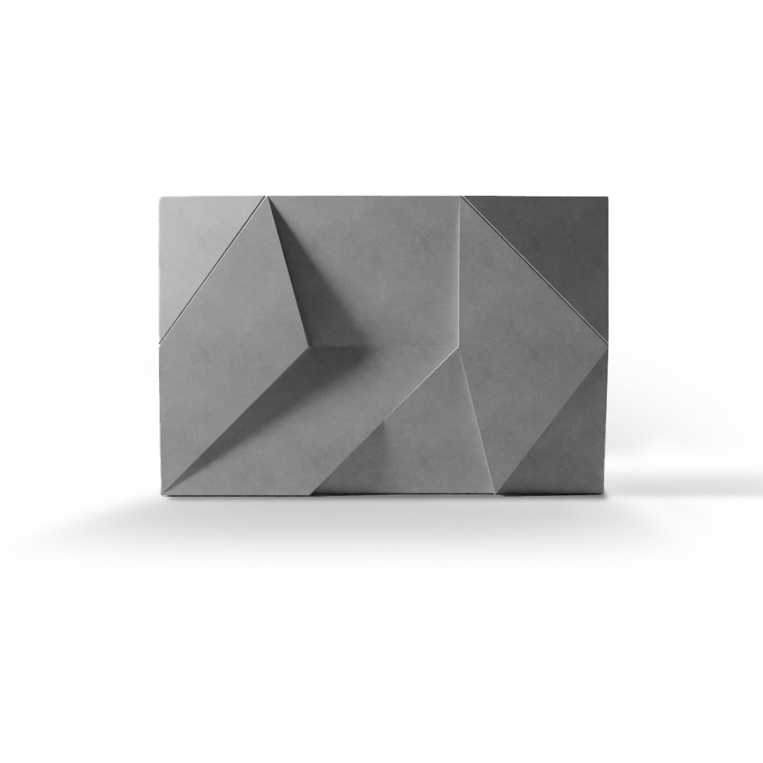 ANDROMEDA 3D concrete wall tile in Gray — sculptural geometric feature-wall tile by ModaConcrete