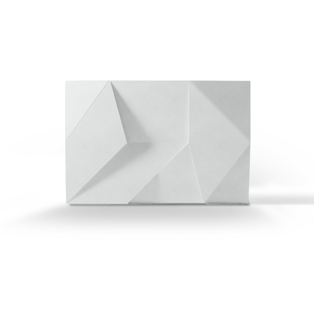 ANDROMEDA 3D concrete wall tile in White — sculptural geometric feature-wall tile by ModaConcrete