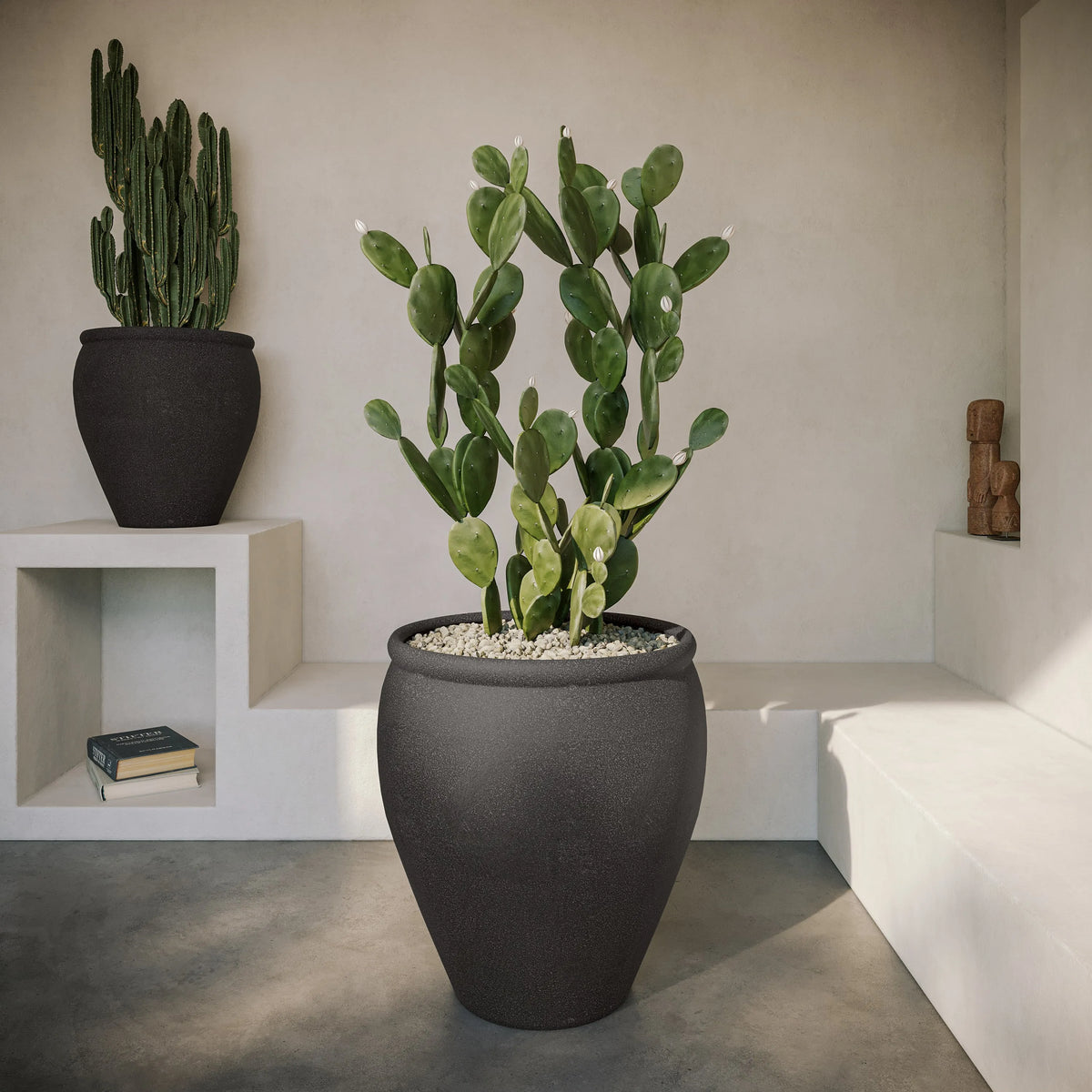 Bambino GFRC concrete planter by ModaConcrete — round modern outdoor planter
