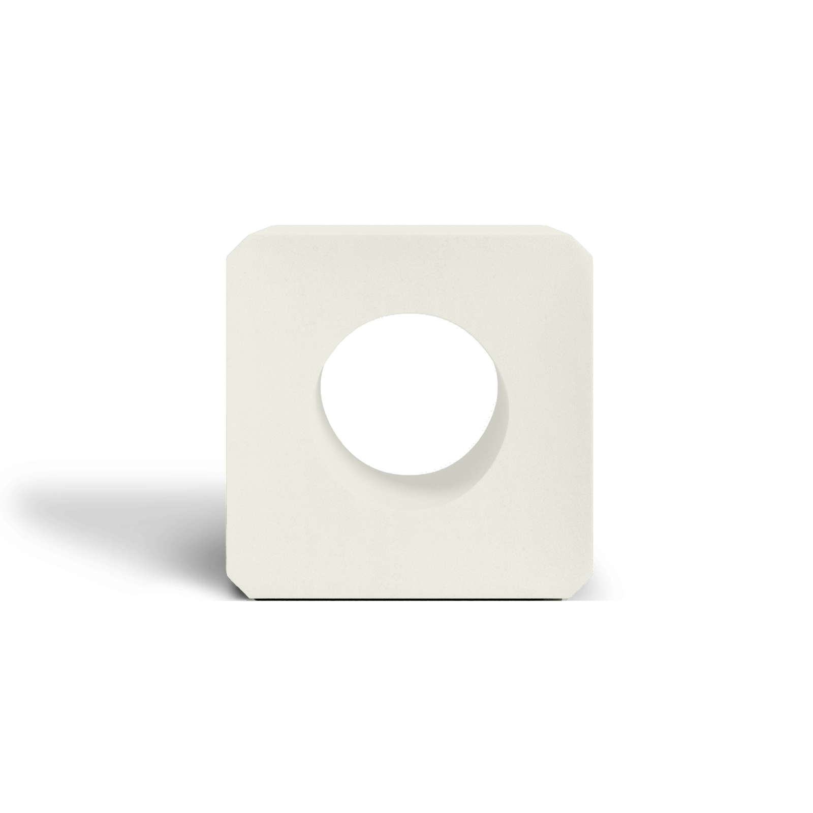 KUBE concrete breeze block in White — hyper-pressed architectural screen block by ModaConcrete