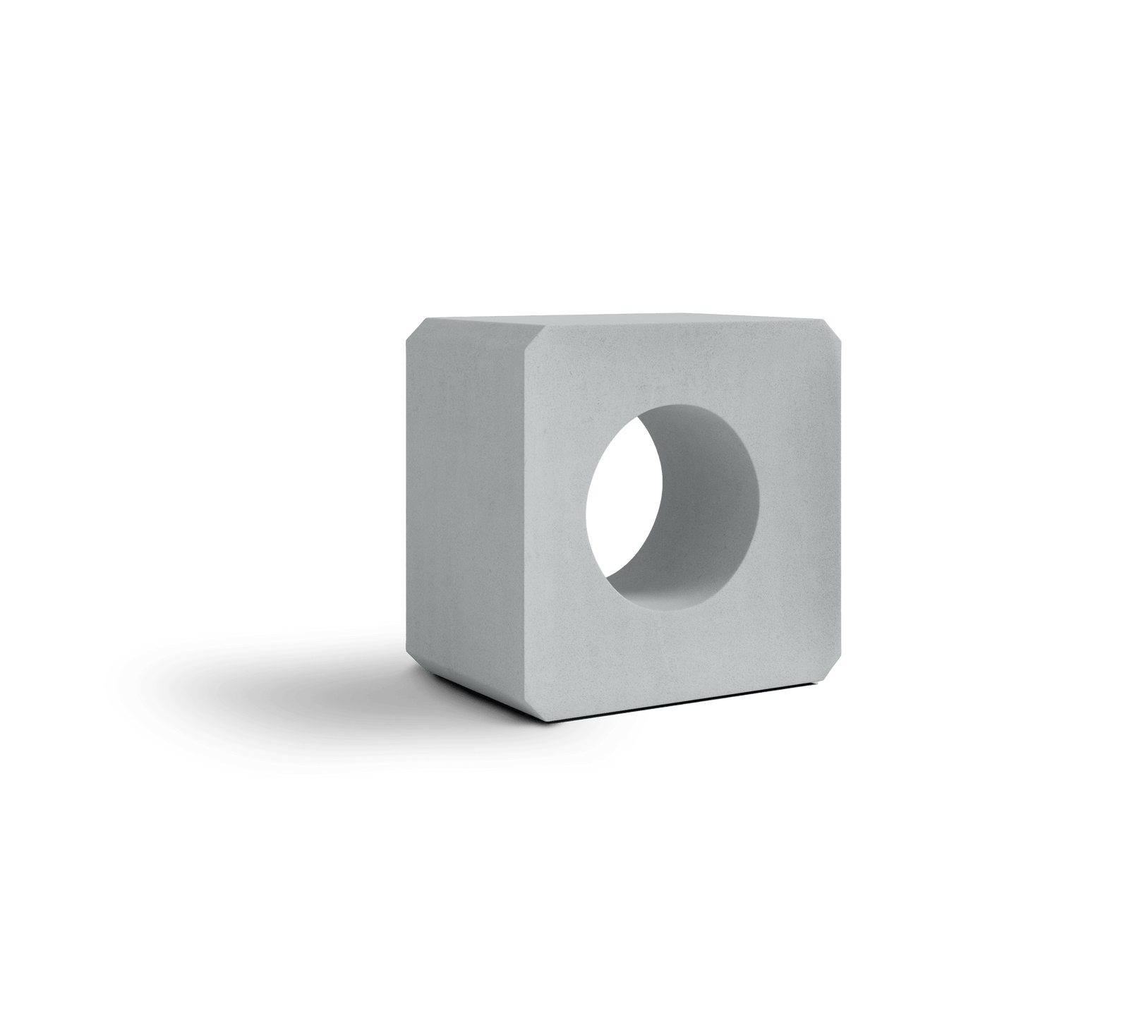 KUBE concrete breeze block in Gray — hyper-pressed architectural screen block by ModaConcrete, view 2