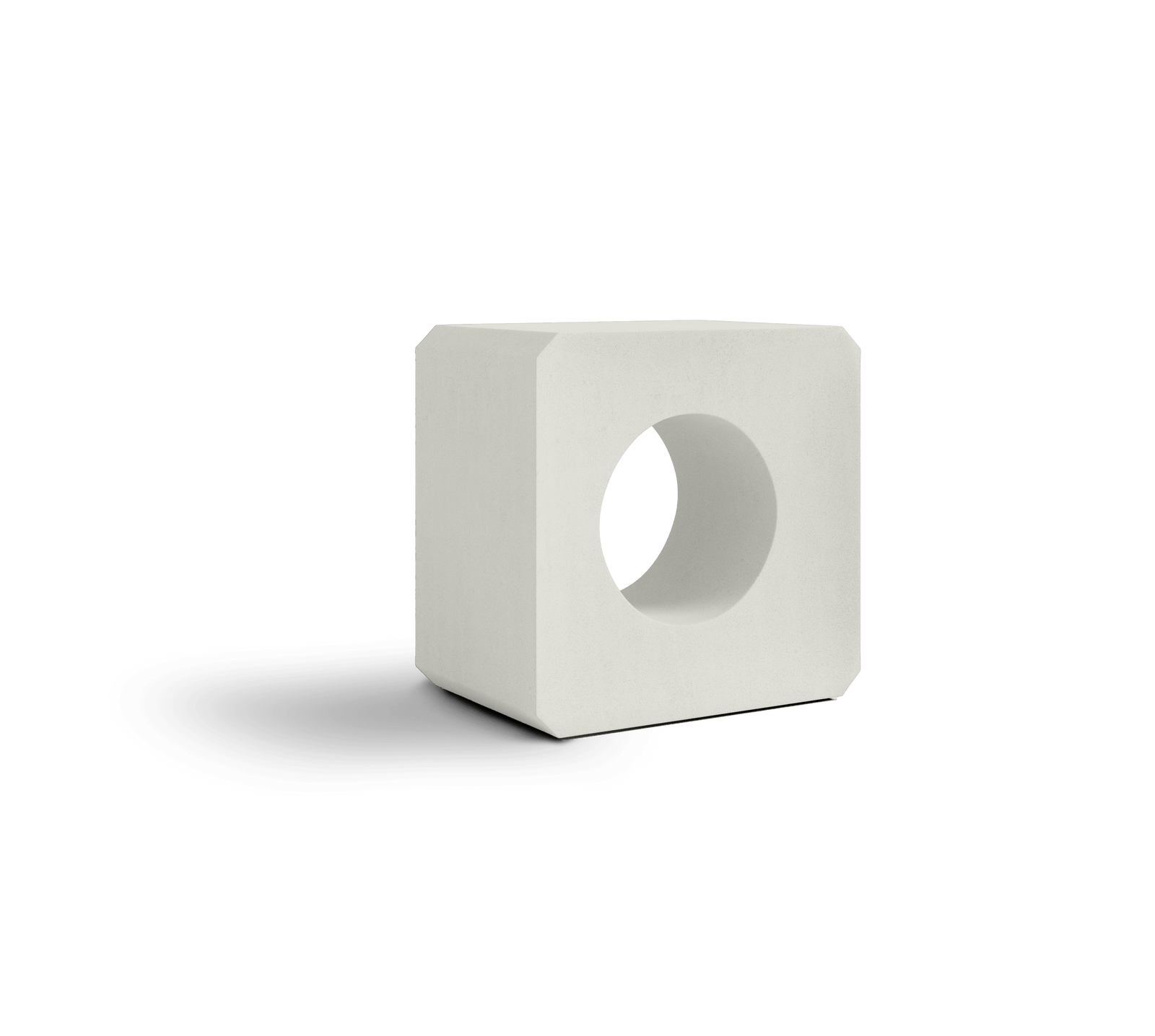 KUBE concrete breeze block in White — hyper-pressed architectural screen block by ModaConcrete, view 2
