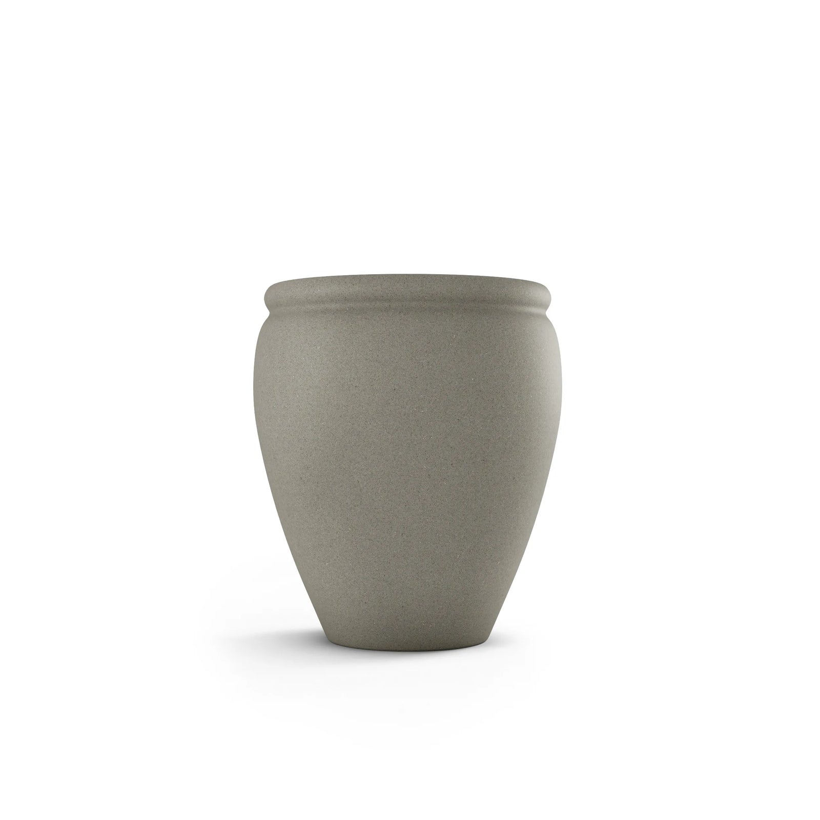 Bambino GFRC concrete planter in French Grey — round modern outdoor planter by ModaConcrete, view 3