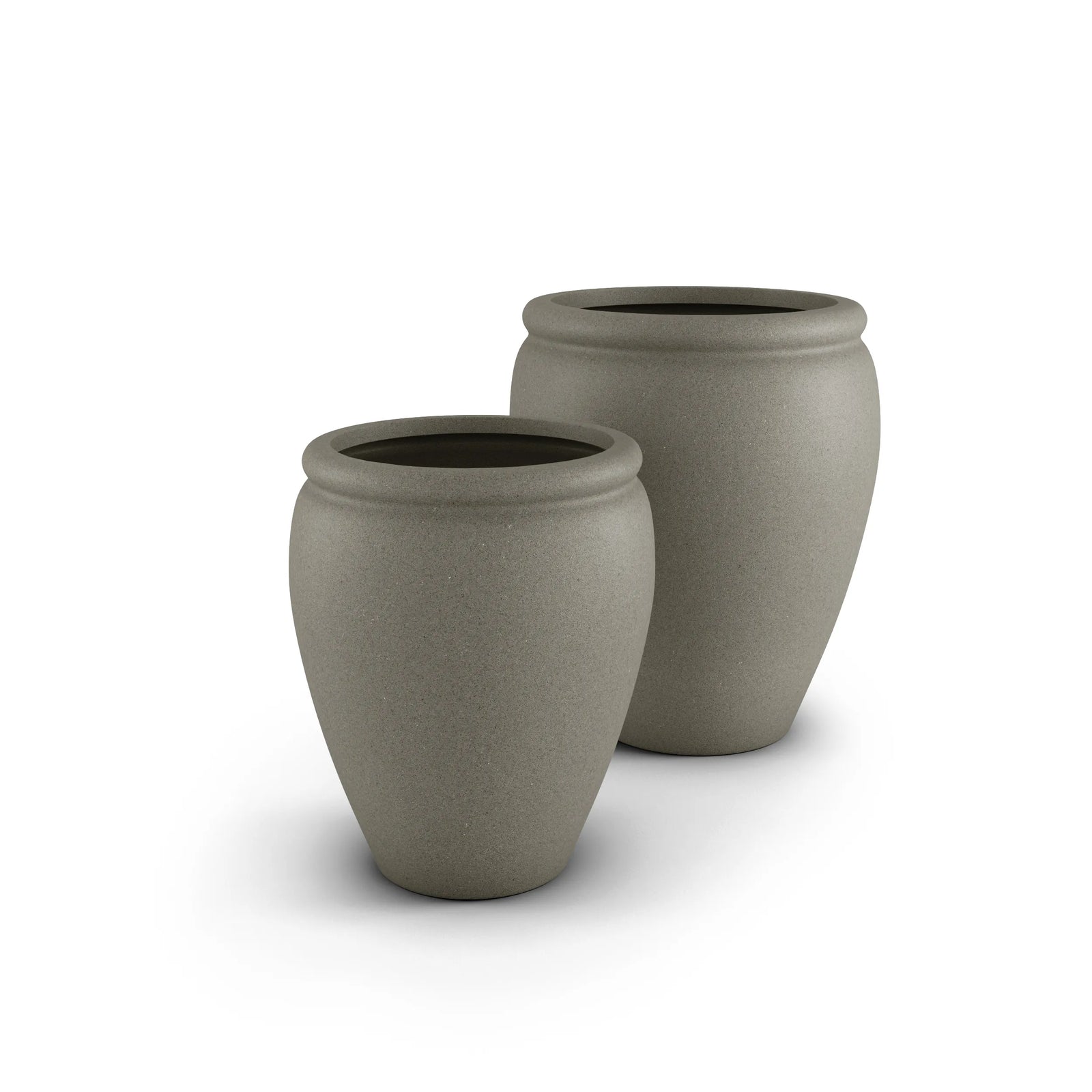 Bambino GFRC concrete planter in French Grey — round modern outdoor planter by ModaConcrete, view 5