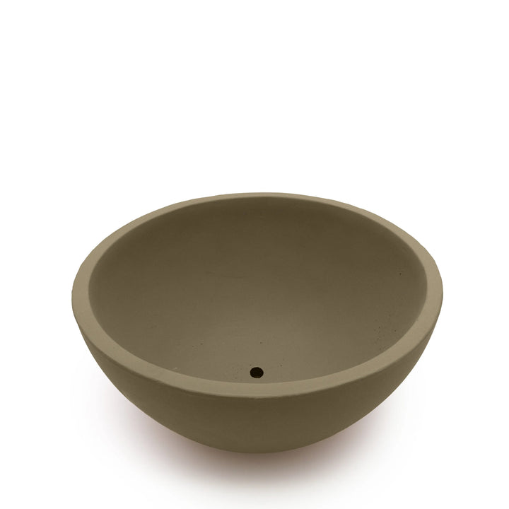 Concrete Basin Tabletop Planter Sage