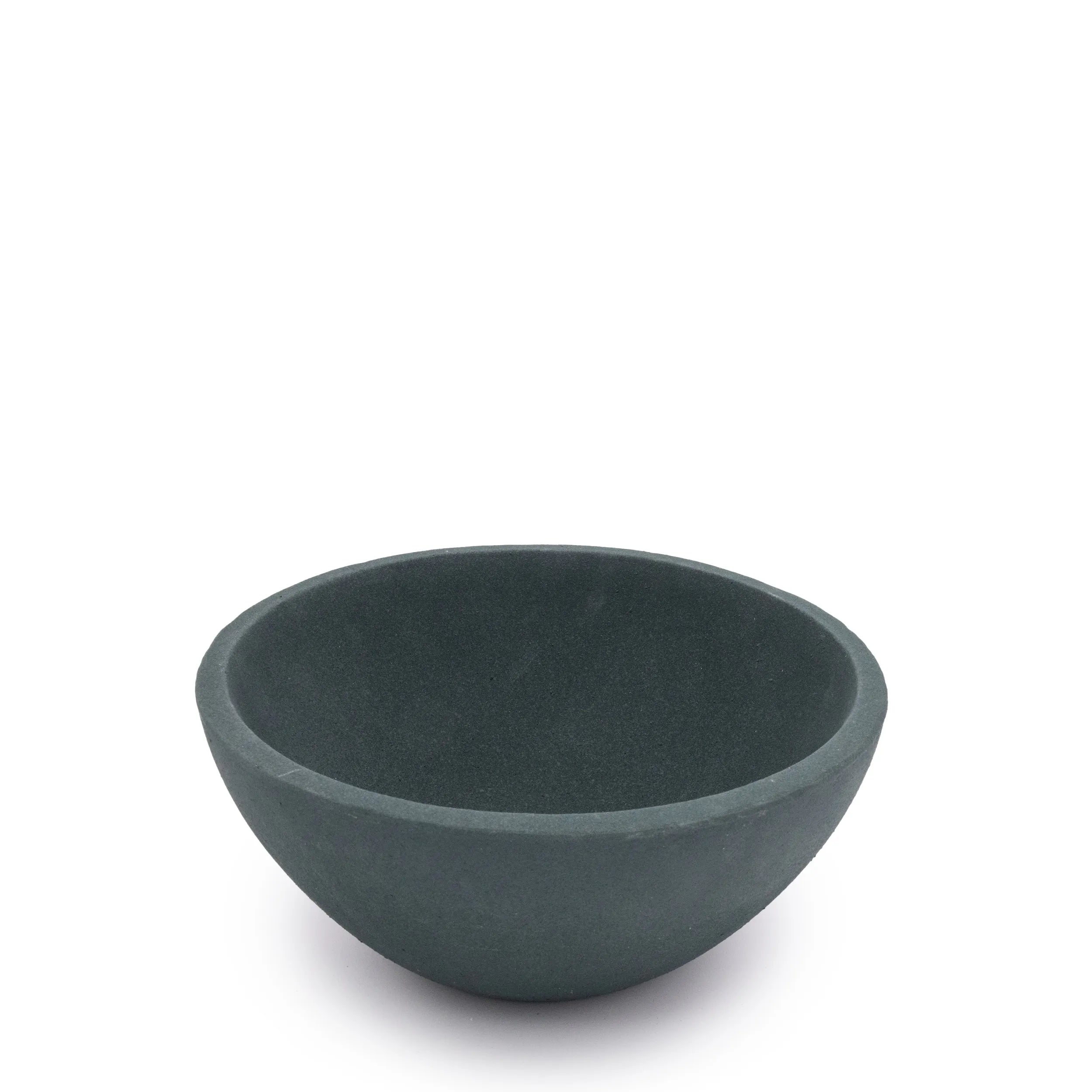 Concrete Basin Tabletop Planter Smokey Blue