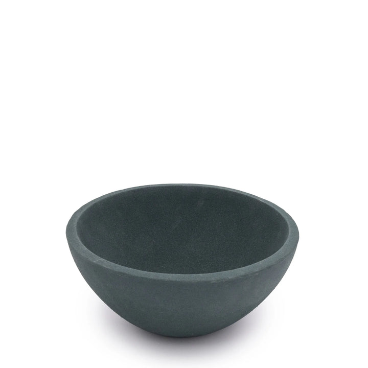 Concrete Basin Tabletop Planter Smokey Blue