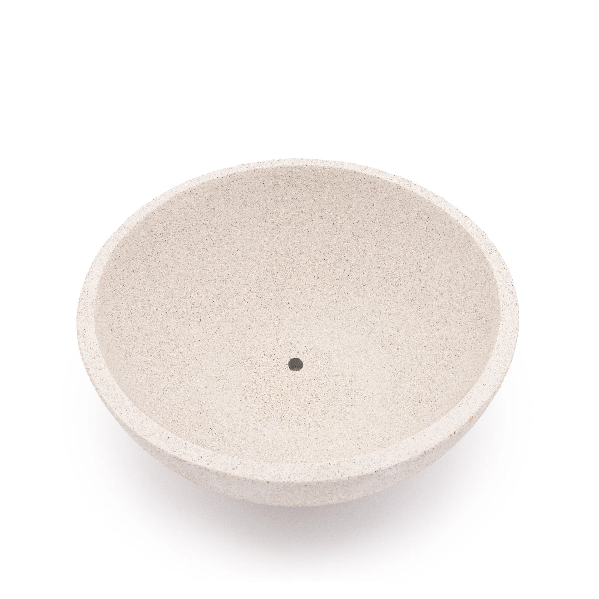 Concrete Basin Tabletop Planter White